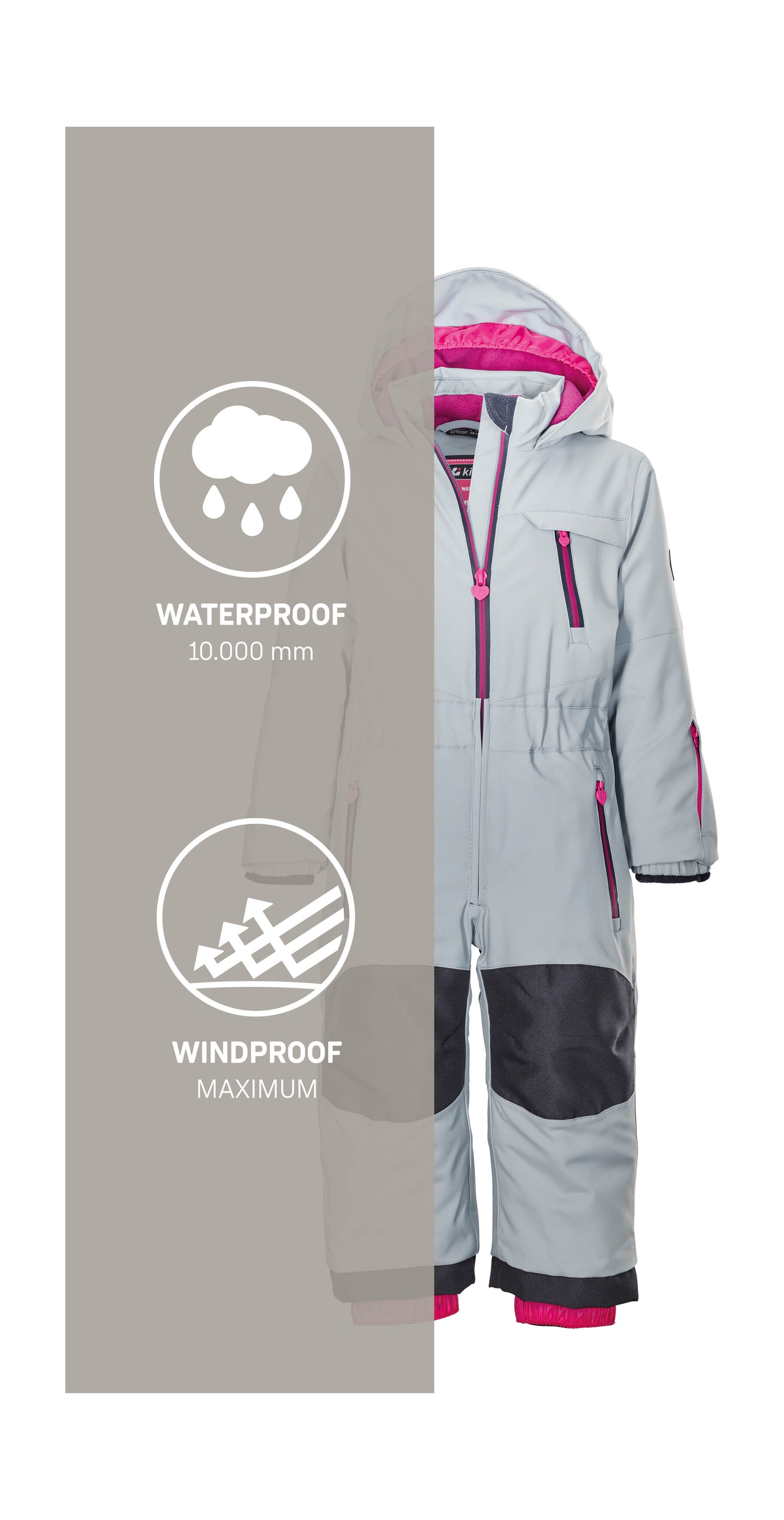 Killtec Combinaison de ski »KW 102 MNS ONPC« Skioverall: wind-u wasserdicht, Fleecefutter, verlängerbar