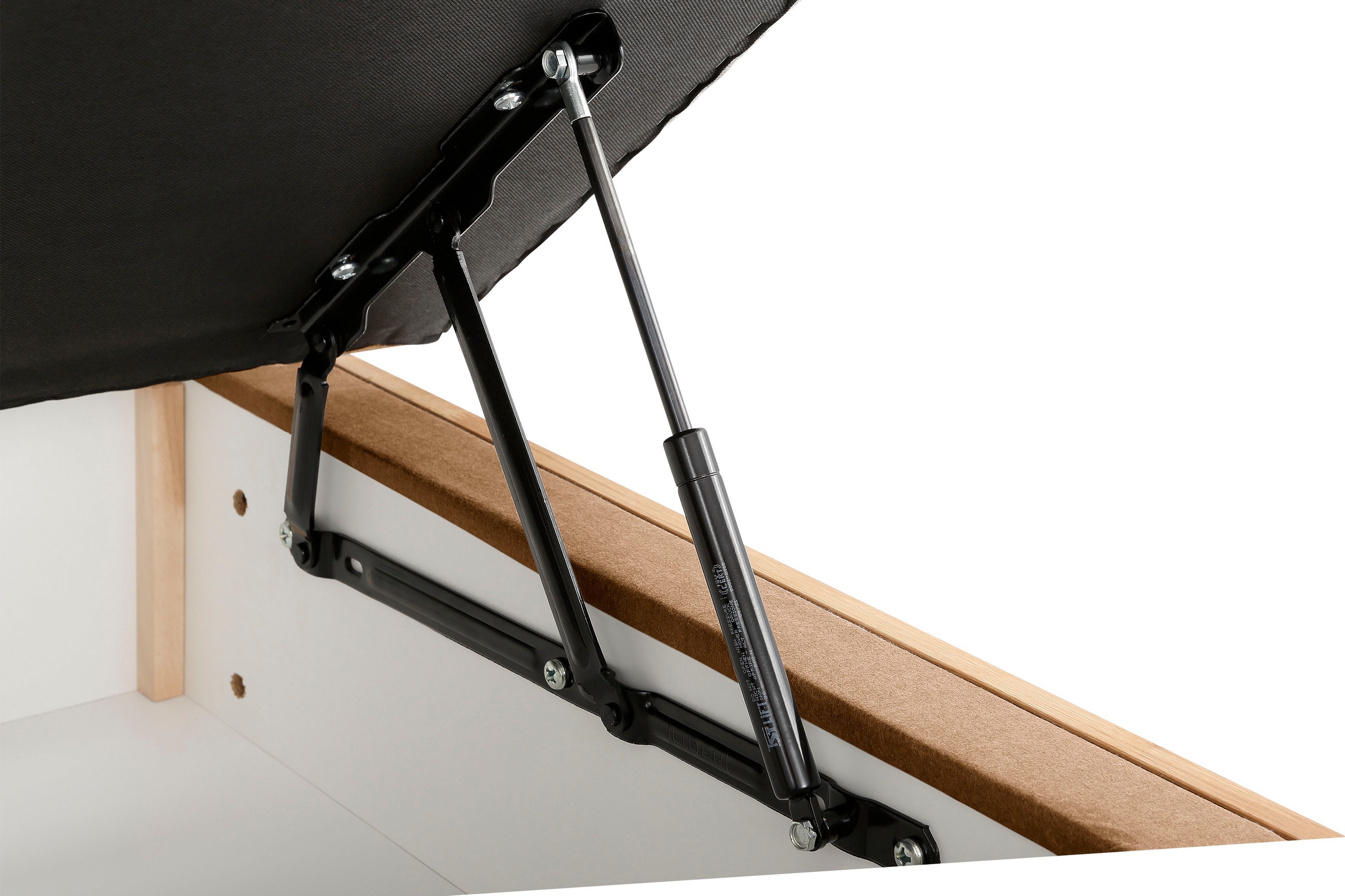 GOODproduct Boxspringbett »Jenna«, ohne LED-Beleuchtung, mit zertifizierten, recycelten Bezugsstoffen