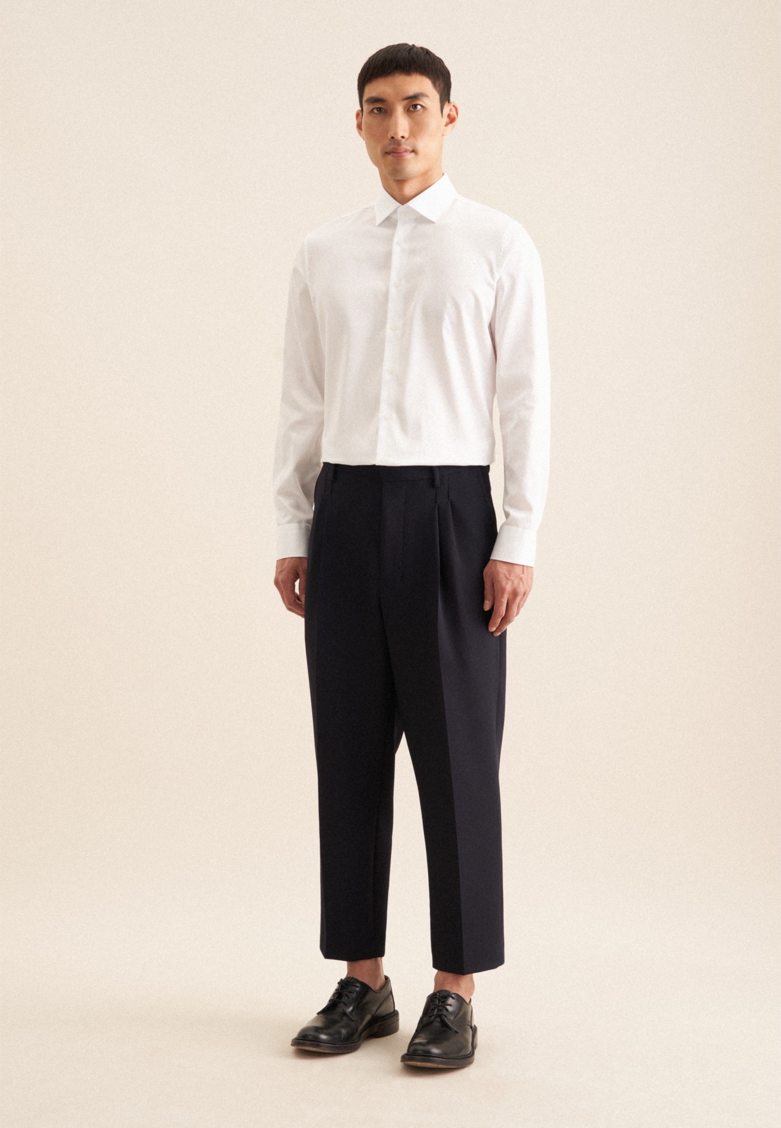 seidensticker Chemise d'affaires »Schwarze Rose« Slim 1/1 Kentkragen Uni