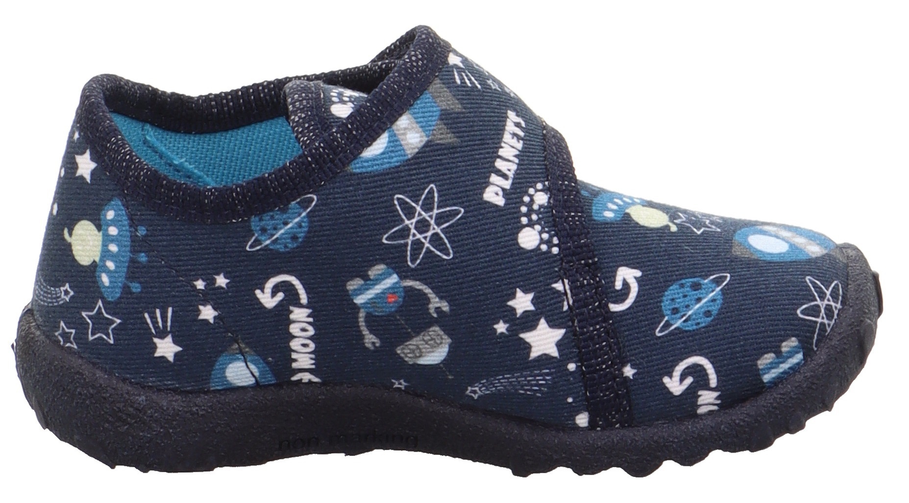 Superfit Hausschuh »SPOTTY WMS: Mittel«, Klettschuh, Kindergarten Schuhe mit Klettriegel