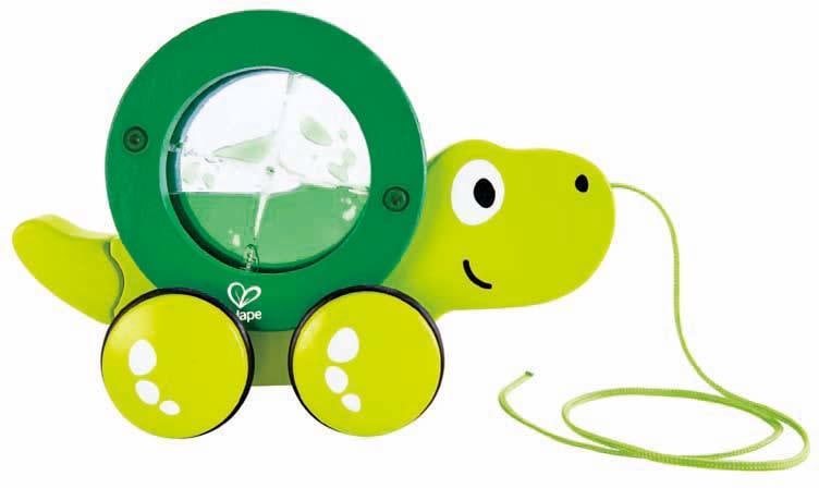 Hape Nachziehtier »Nachziehschildkröte Tito«, Flüssigkeit in der Mitte bewegt sich