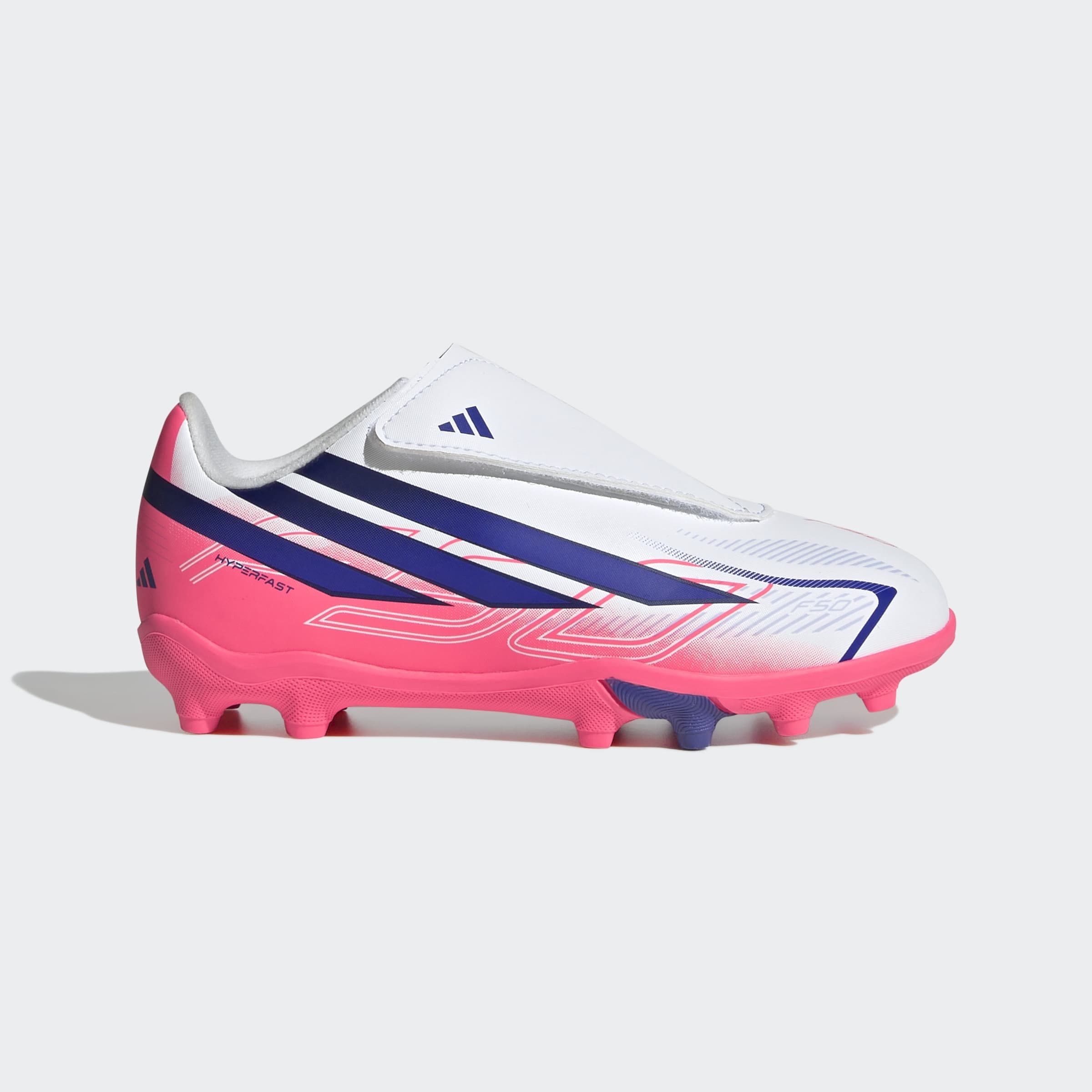 adidas Performance Chaussure de football »F50 HYPERFAST CLUB KIDS , NATURRASEN/GEMISCHTE BÖDEN, KLETTVERSCHLUSS«  adapté à de nombreux types de sols, pour adolescents et enfants