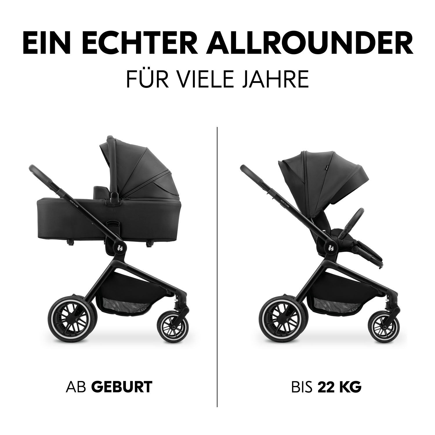 Hauck Poussette combinée »Move N Care Set« 22 kilos belastbar bis 22 kg