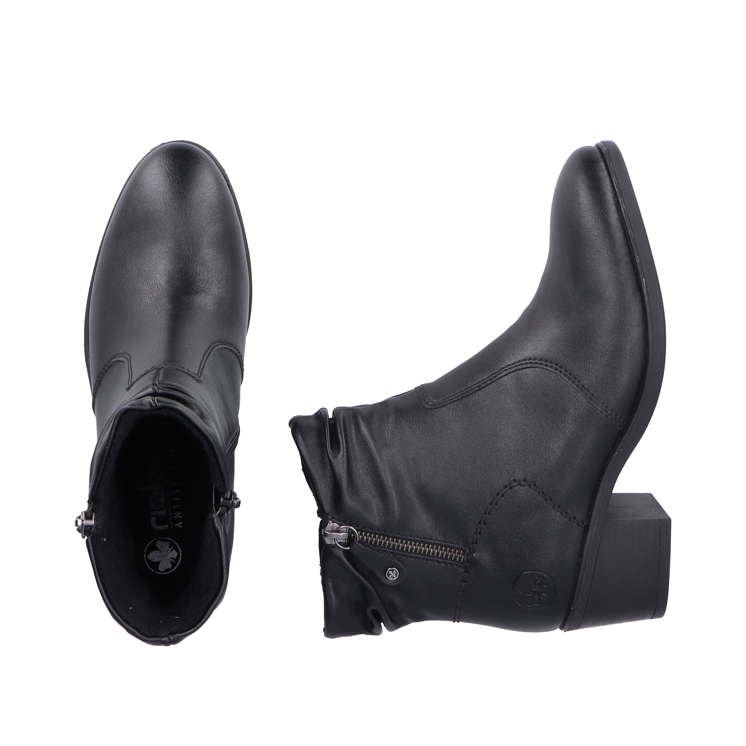 Rieker Stiefelette  Boots, Klassik-Stiefelette, Blockabsatz, mit slouchy Schaft