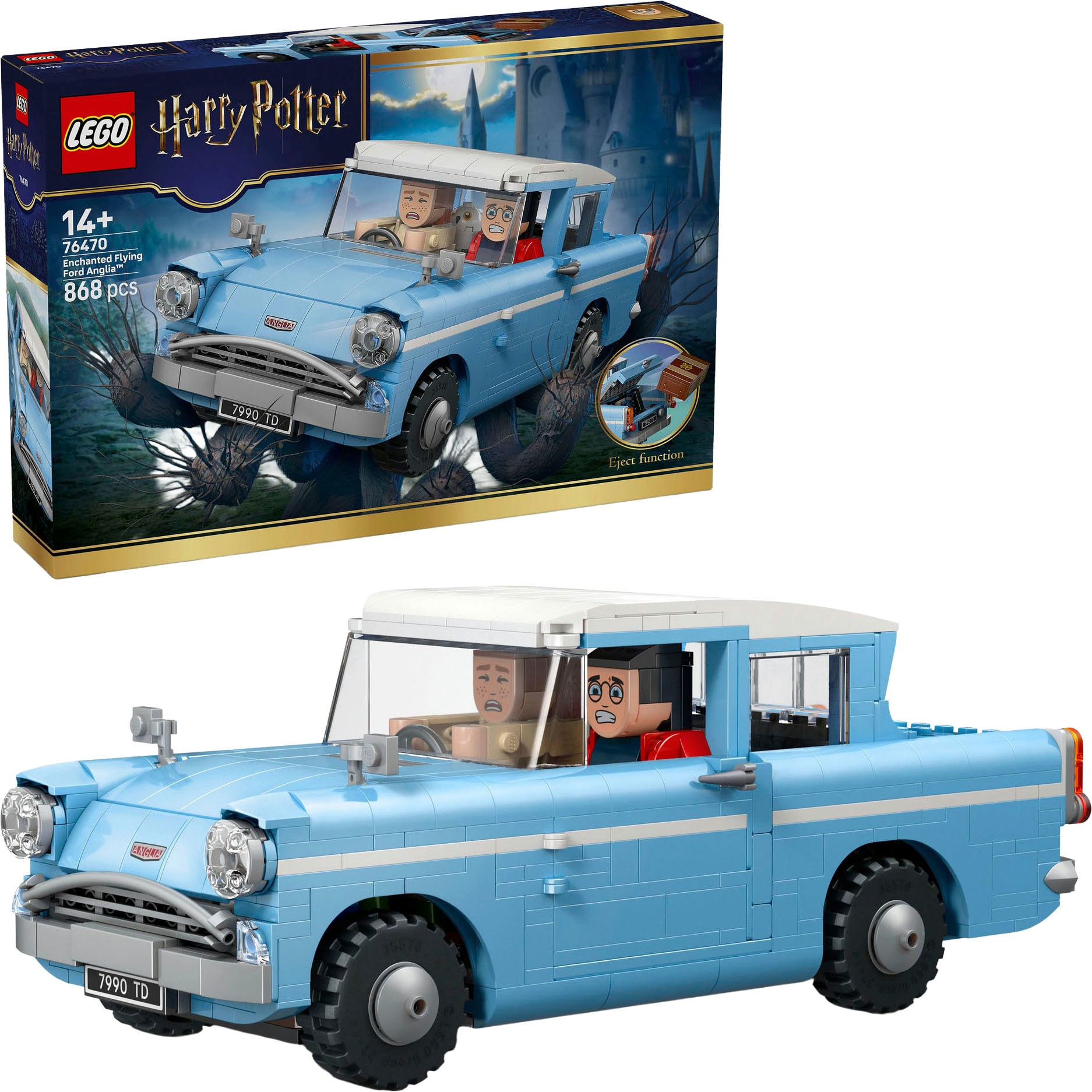 Image of LEGO Konstruktionsspielsteine "Fliegender Ford Anglia (76470), LEGO Harry Potter" Made in Europe