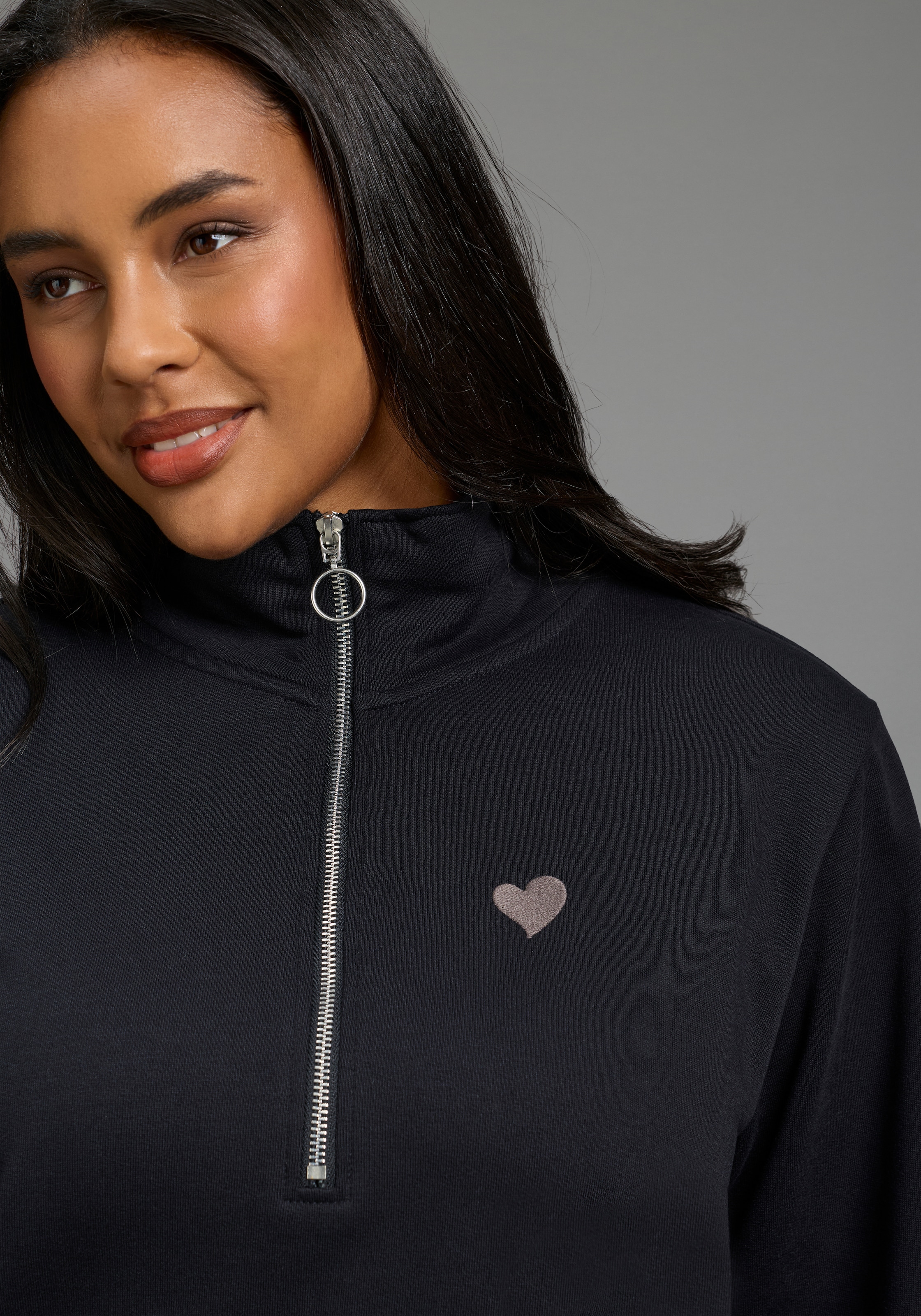 Laura Scott CURVE Sweat-shirt long »Grosse Grössen«
