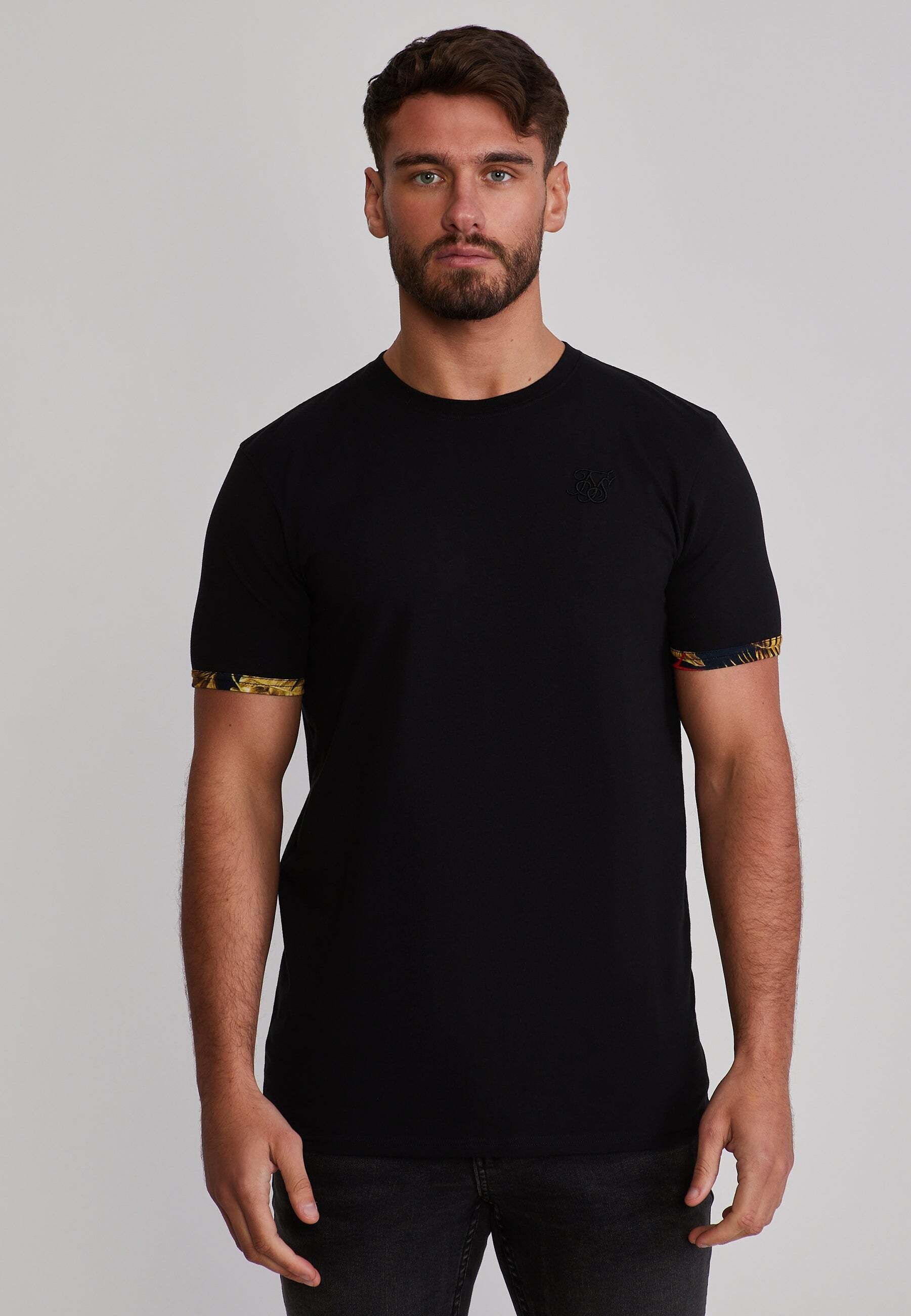 Image of Siksilk T-Shirt "Siksilk T-Shirt Roll Sleeve"