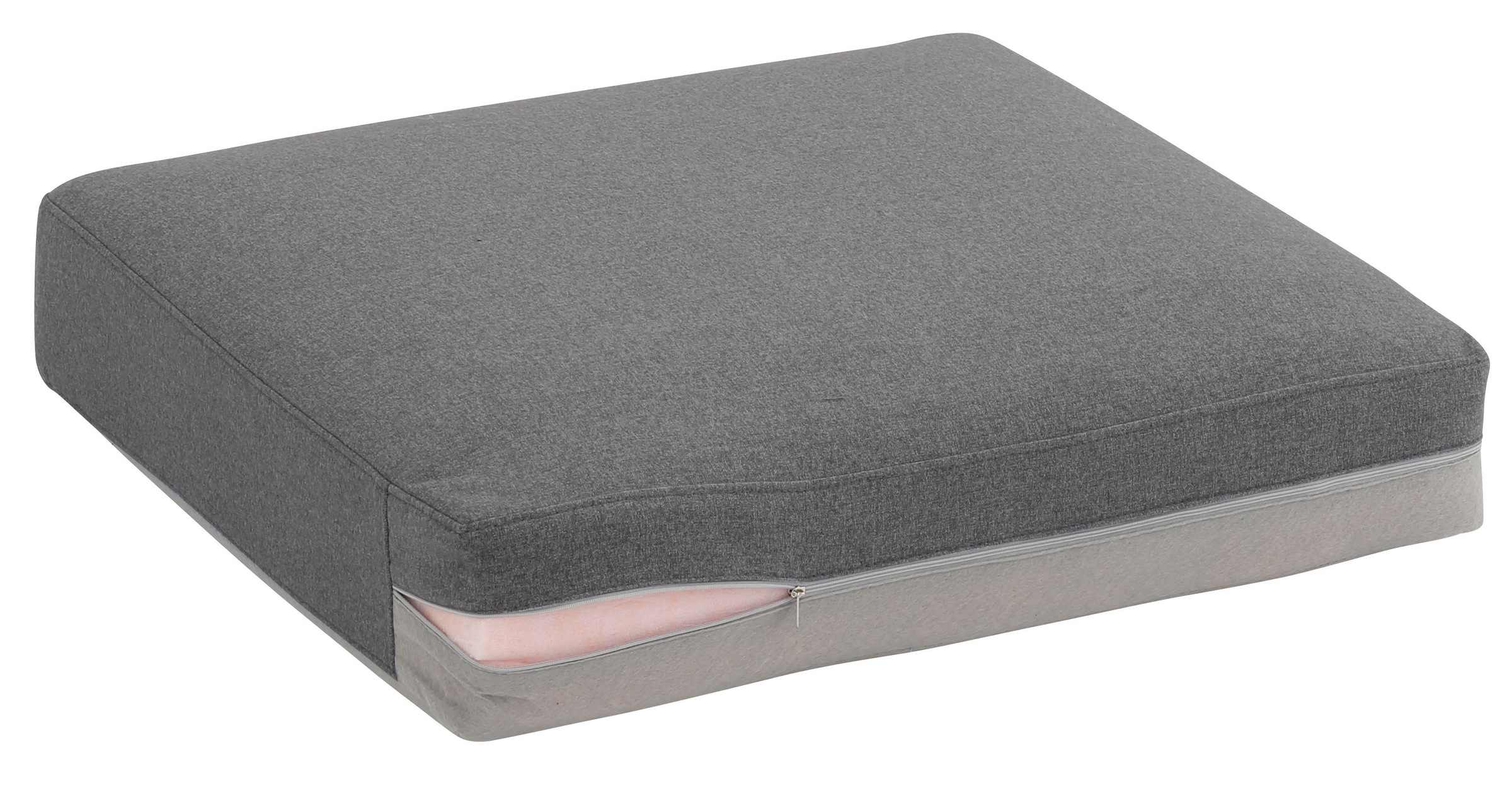 Home affaire Ecksofa »MARSEILLE 278/278 cm, L-Form, Webstoff, Flachgewebe, Filzoptik«, gleichschenklig, Massivholzbeine, Landhausstil, Wellenunterfederung