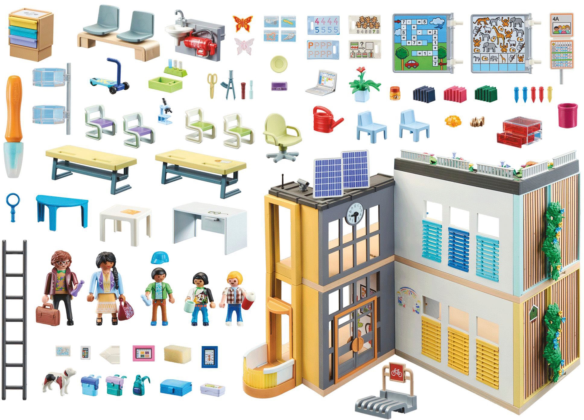 Playmobil® Konstruktions-Spielset »Grosse Schule (71327), City Life«, (282 St.), Made in Germany