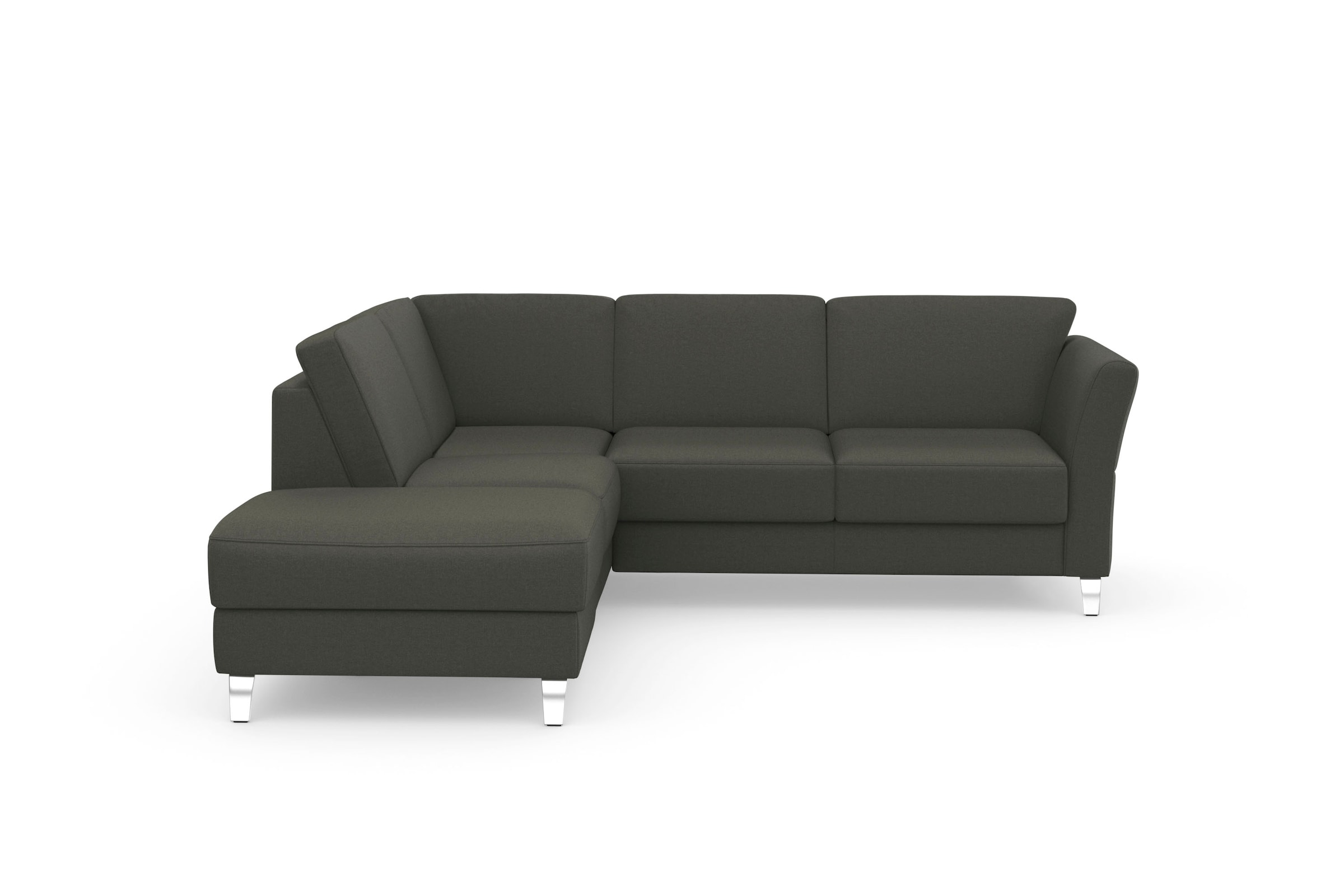 sit&more Ecksofa »Visby L-Form« Wahlweise mit Bettfunktion und Stauraum, frei im Raum stellbar