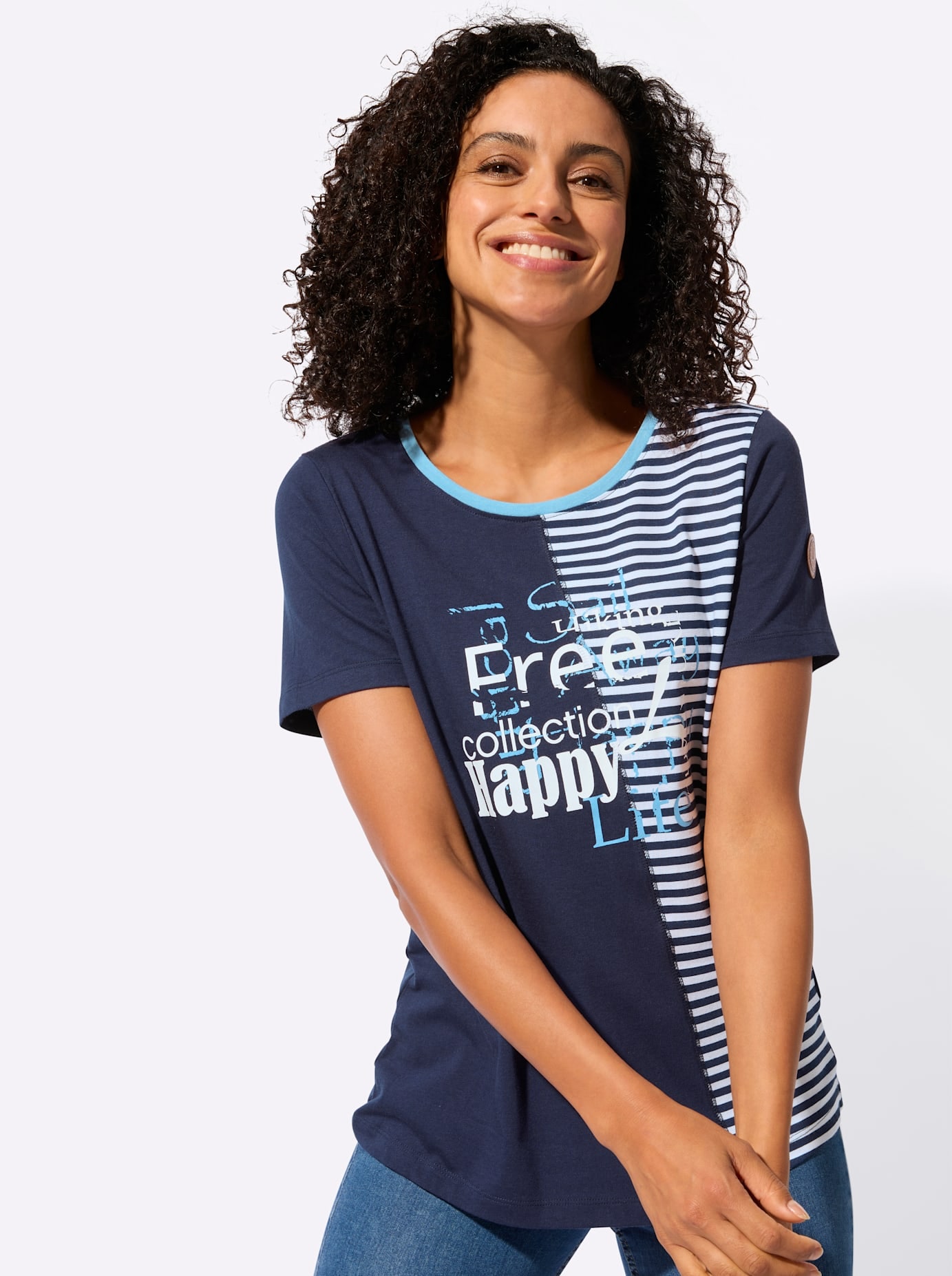 Casual Looks Rundhalsshirt »Rundhals-Shirt« 1 tlg.