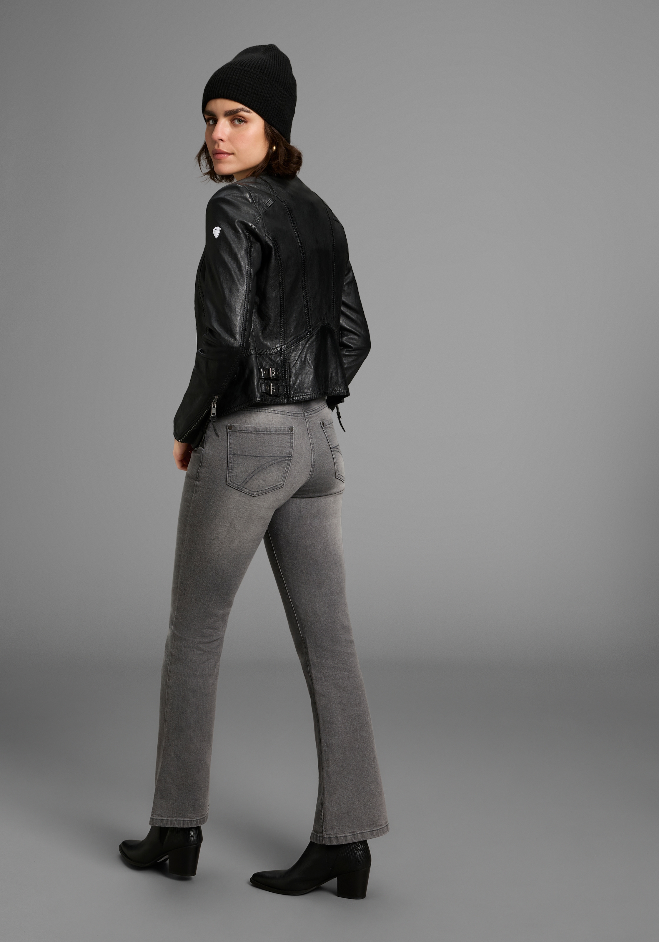 Arizona Bootcut-Jeans, hohe Leibhöhe