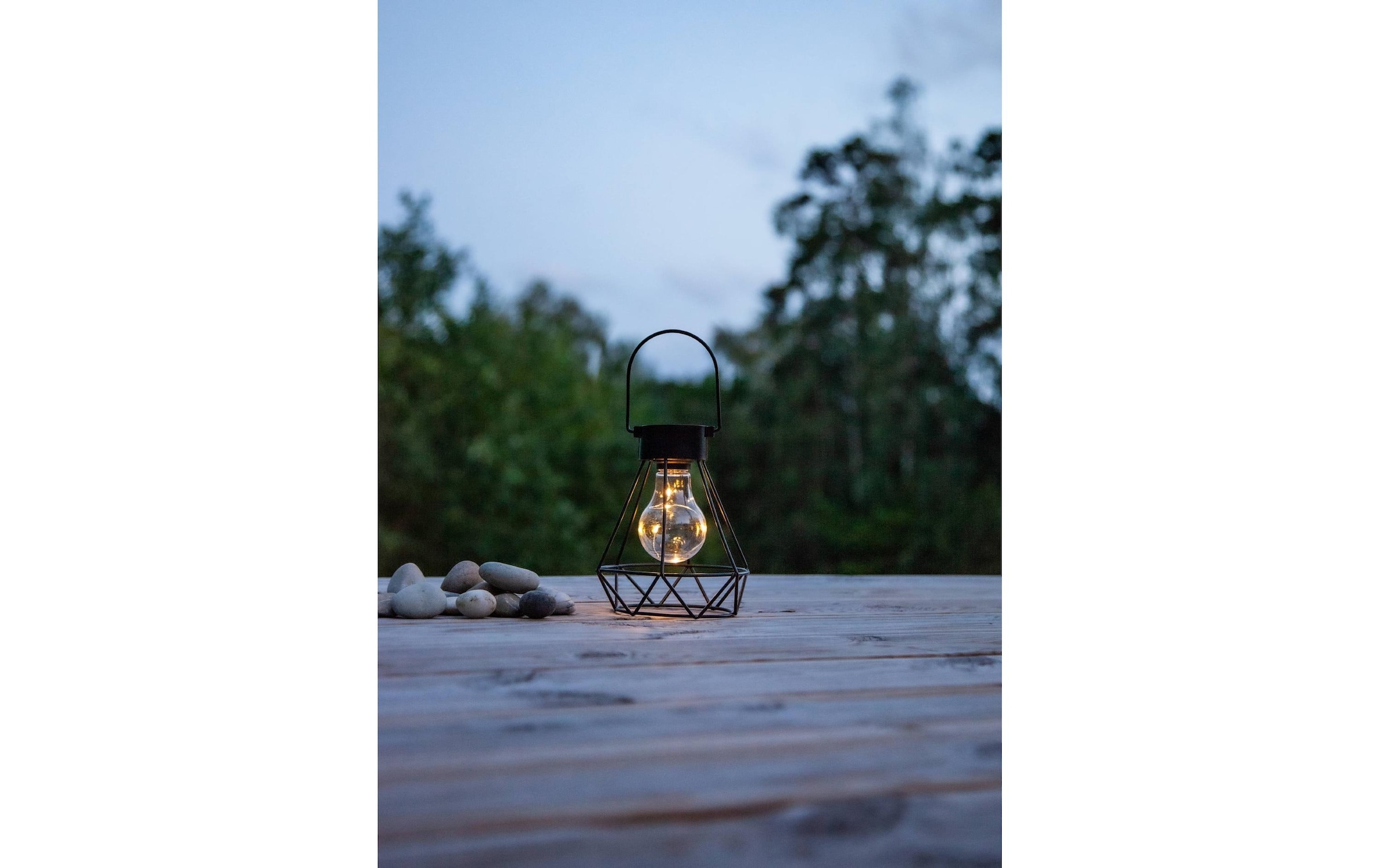 EGLO Lanterne LED »SOLAR 15,5 cm« blanc chaud Solarlaterne