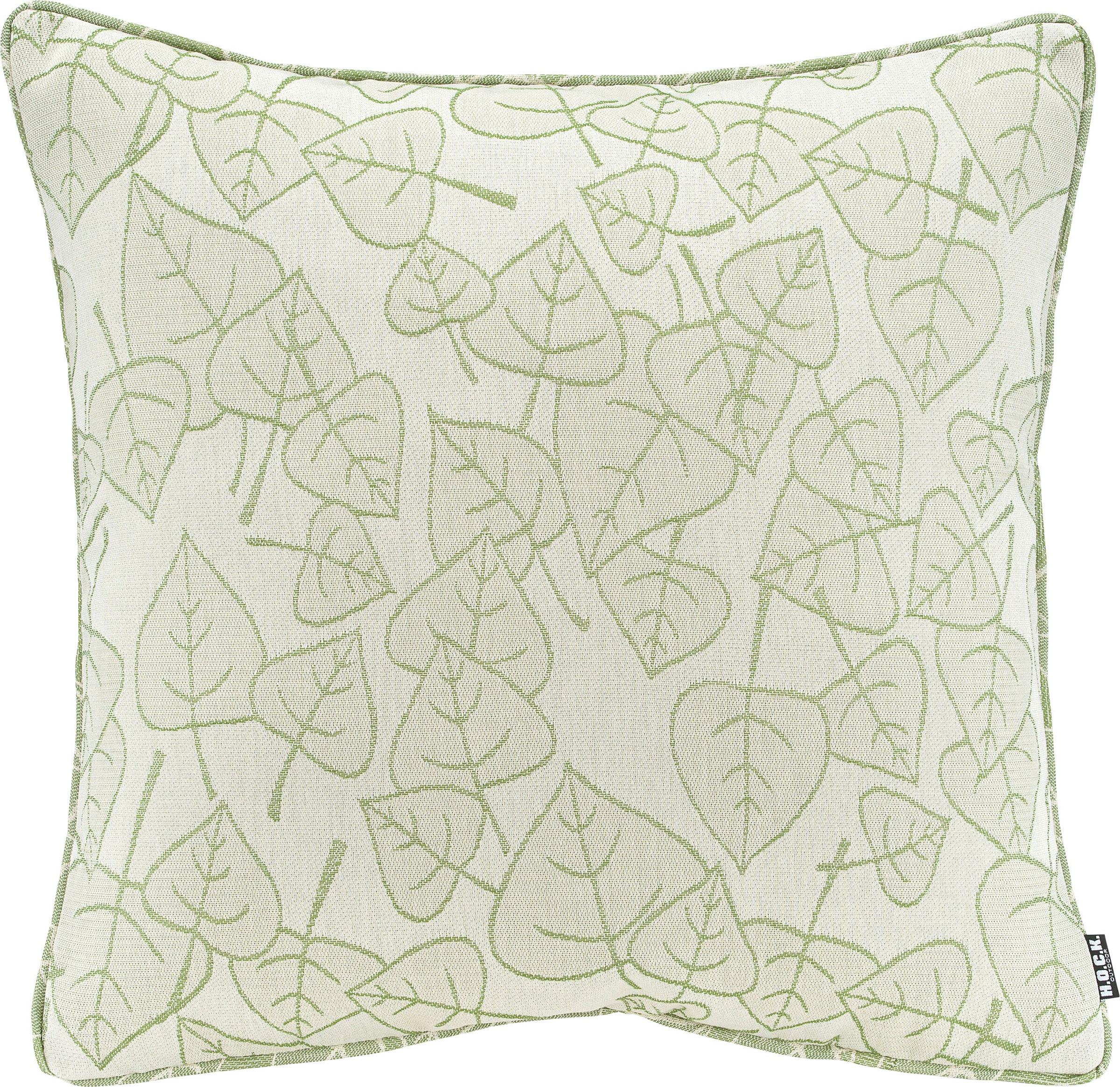 Image of H.O.C.K. Dekokissen "Nala" mit Blattmotiv, Kissenhülle mit Füllung, 1 Stück