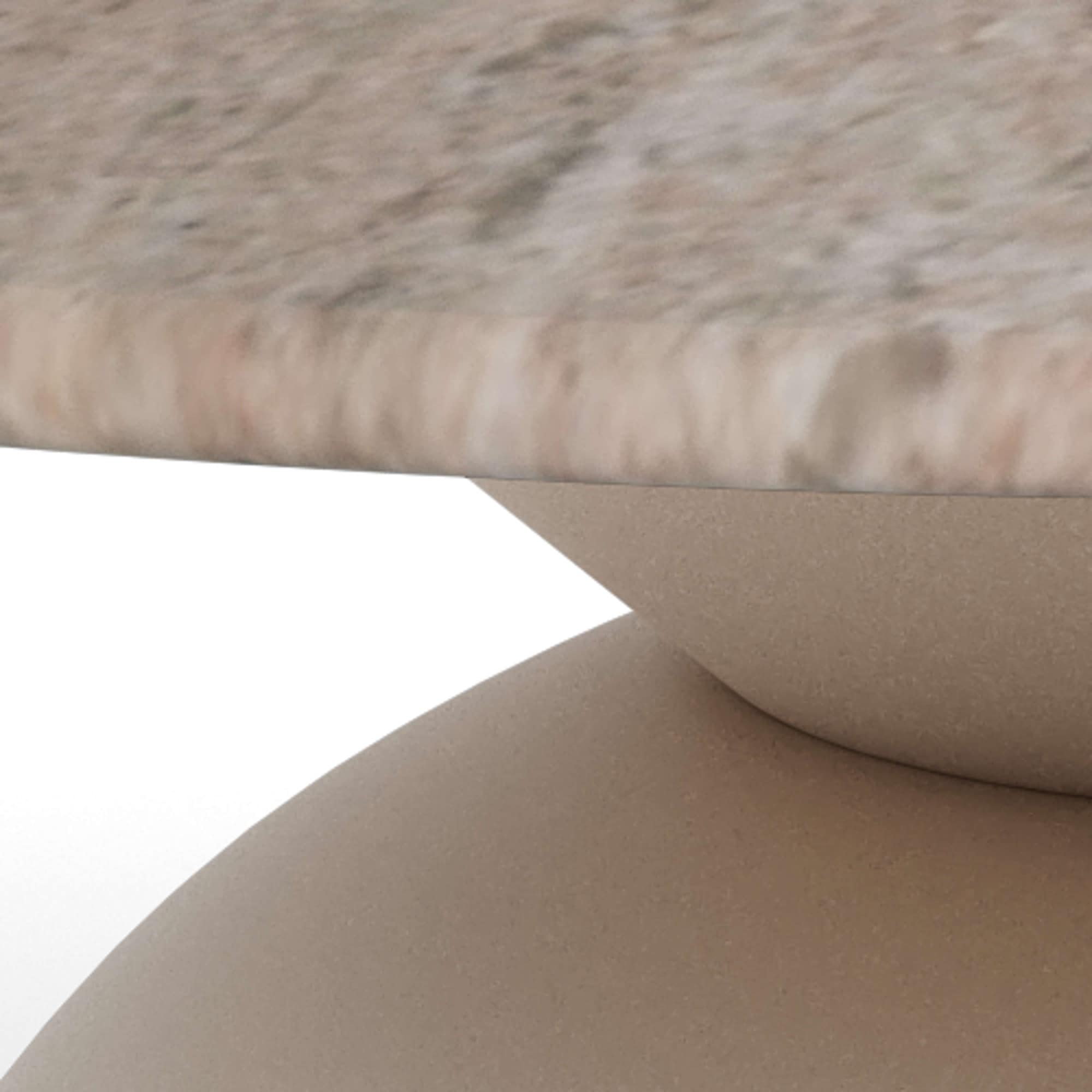 ACTONA GROUP Couchtisch »Ferrol, Tisch, Beistelltisch« grau, Marmor, Säule, 80x42cm