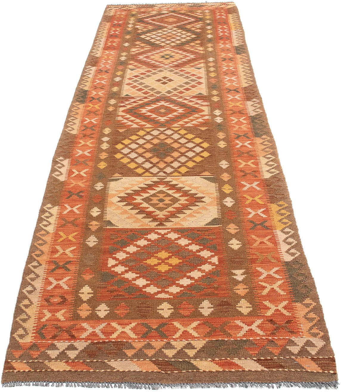 Image of morgenland Läufer »Kelim Maimene Medaillon 198 x 64 cm«, rechteckig, 0,5 mm Höhe, Wendeteppich bei Ackermann Versand Schweiz