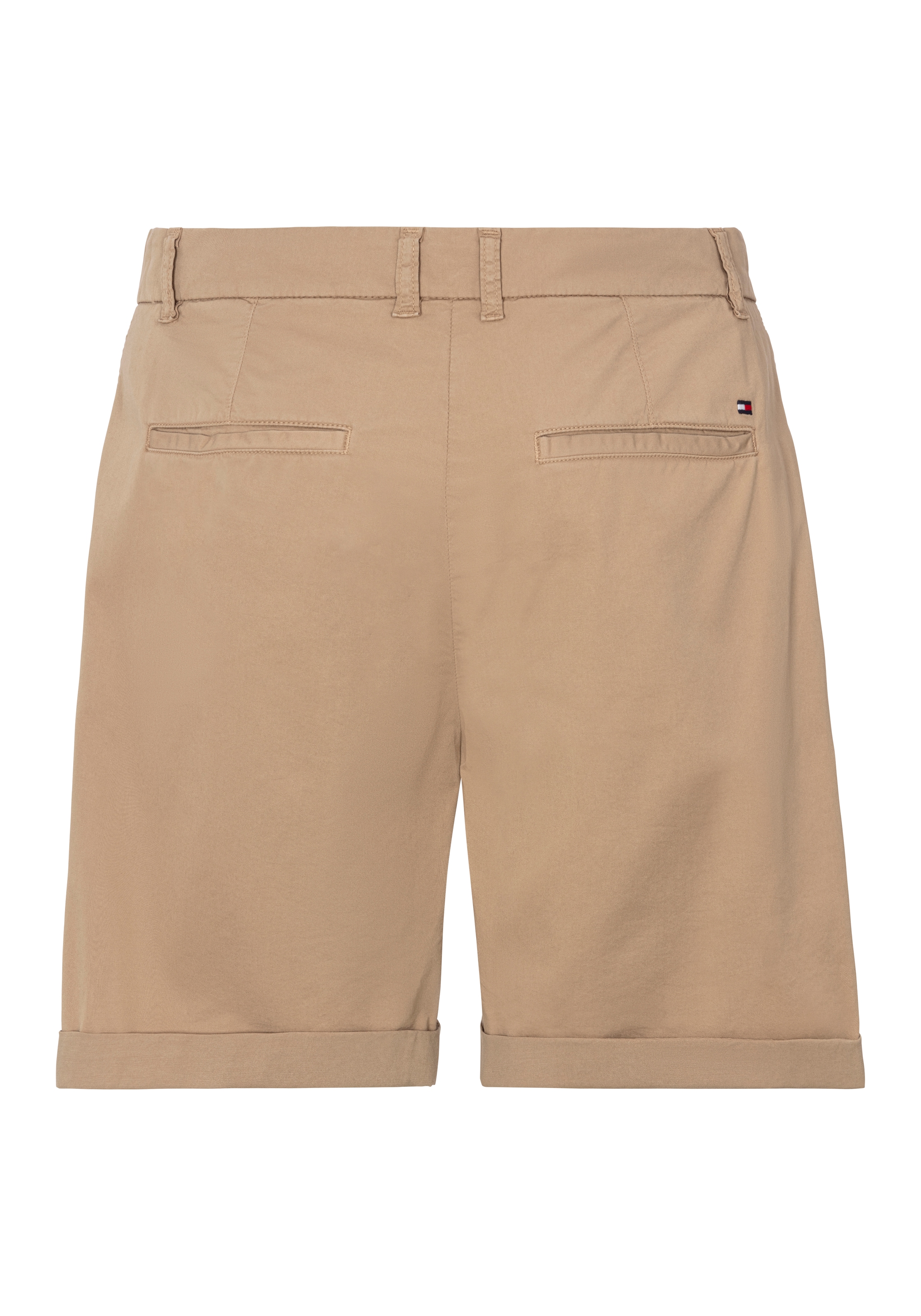 Tommy Hilfiger Curve Shorts »CRV CO BLEND GMD CHINO SHORT«, in Grossen Grössen, Chino Qualität, Logostickerei