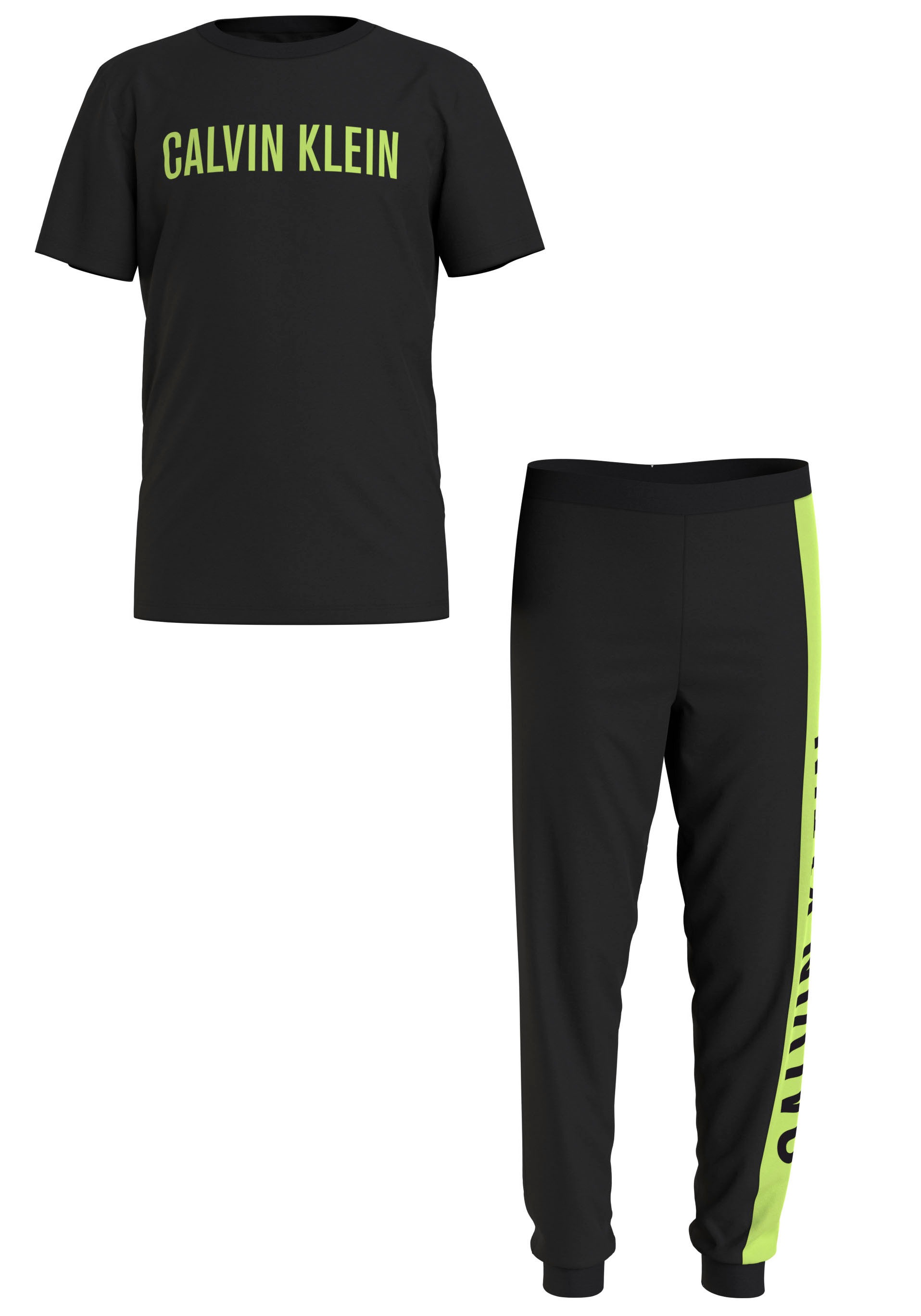 Image of Calvin Klein Pyjama, (2 tlg.), mit grossem Logoschriftzug auf einer Beinseite bei Ackermann Versand Schweiz