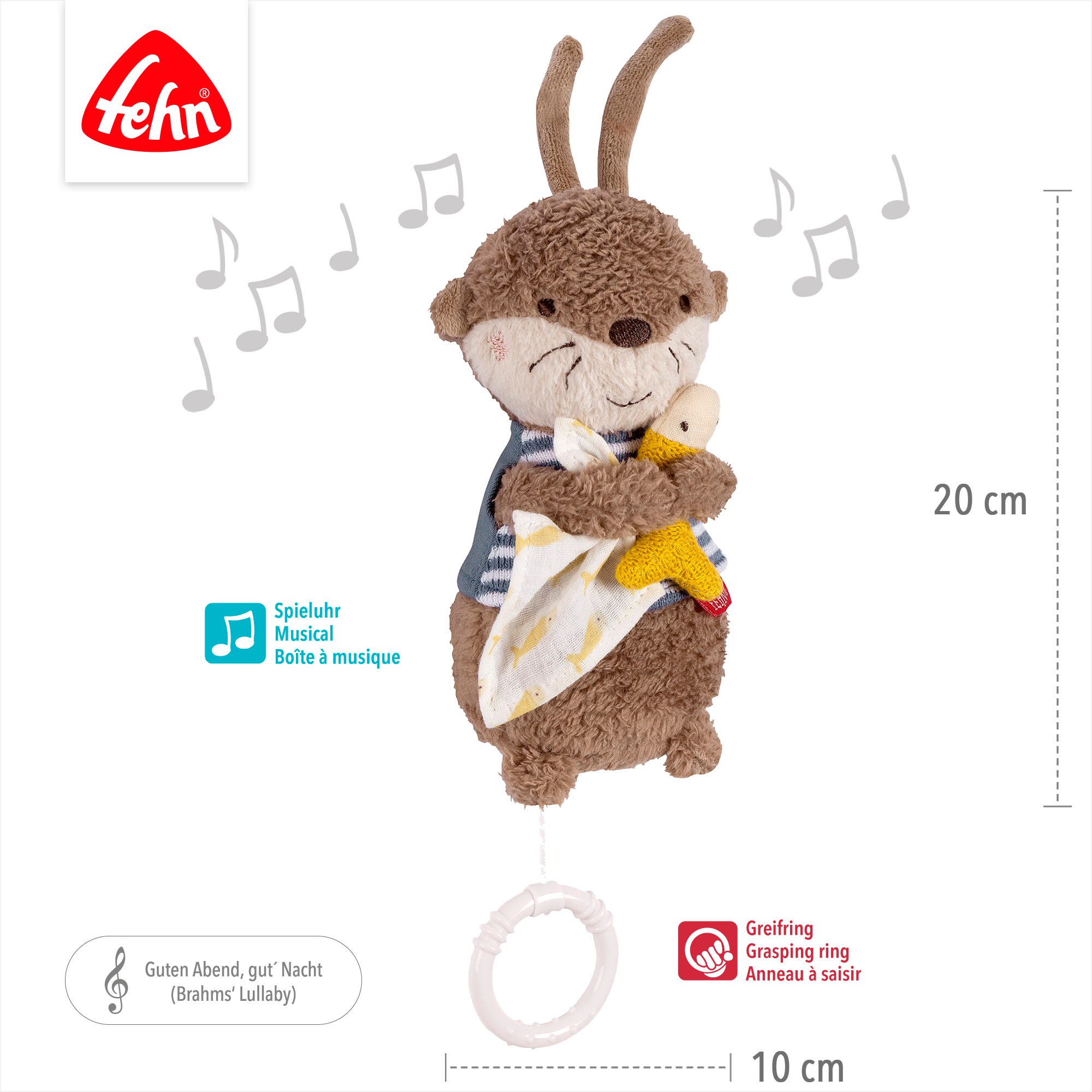 Fehn Spieluhr »Otter Theo, Mini-Spieluhr Otter«