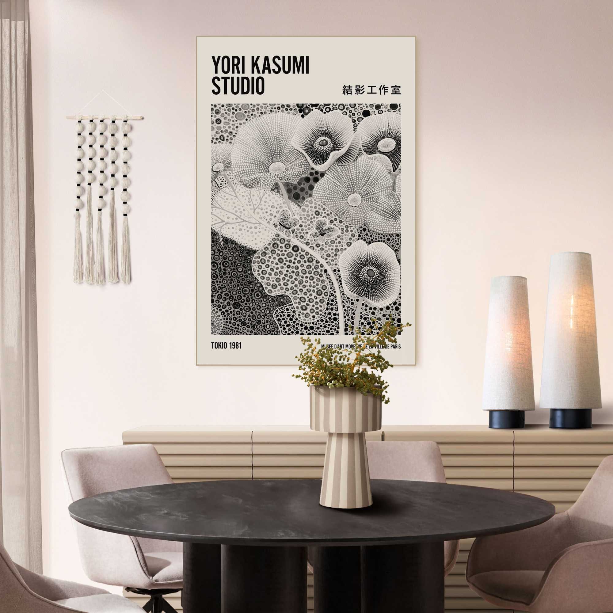 Image of Reinders Wandbild "Yori Kasumi – Schwarzweiss" Gemälde 1 Stk. tlg. Wohnzimmer - Schwarz-Weiss - MDF - Berühmte Künstler - 90x60 cm