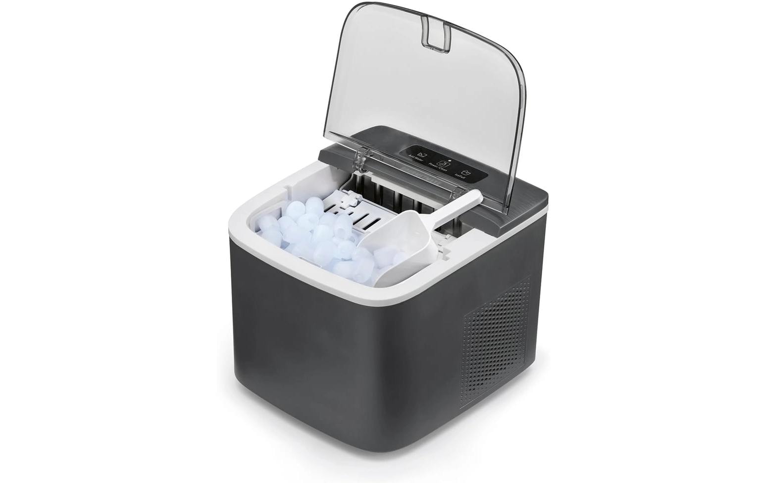 GOURMETmaxx »100W + CH-Stecker 8 kg/24h« Kompakter Eisbereiter mit Selbstreinigung und LED-Display