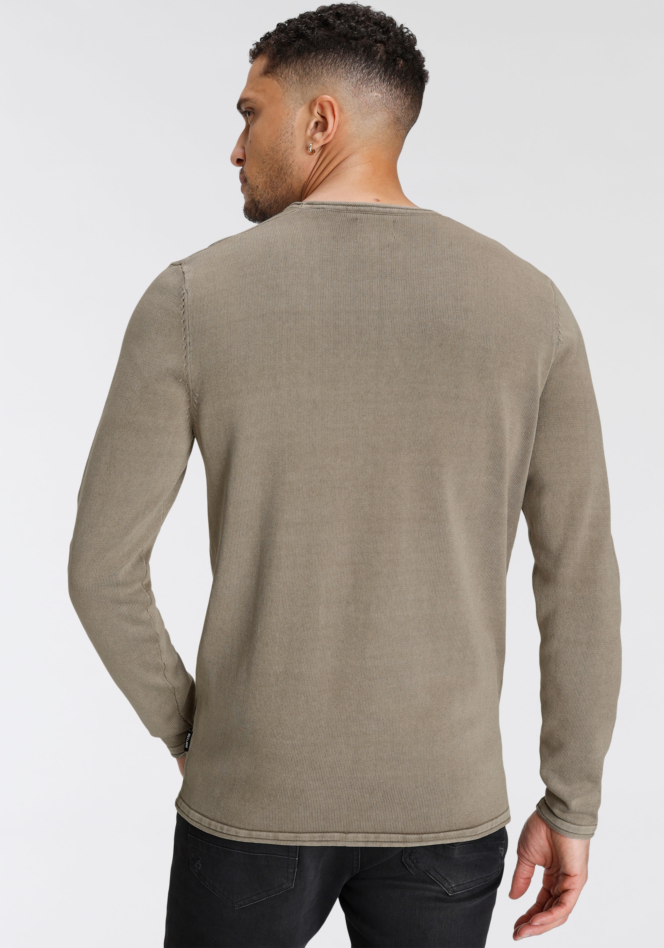 ONLY & SONS Rundhalspullover »OS WASH CREW KNIT CS«