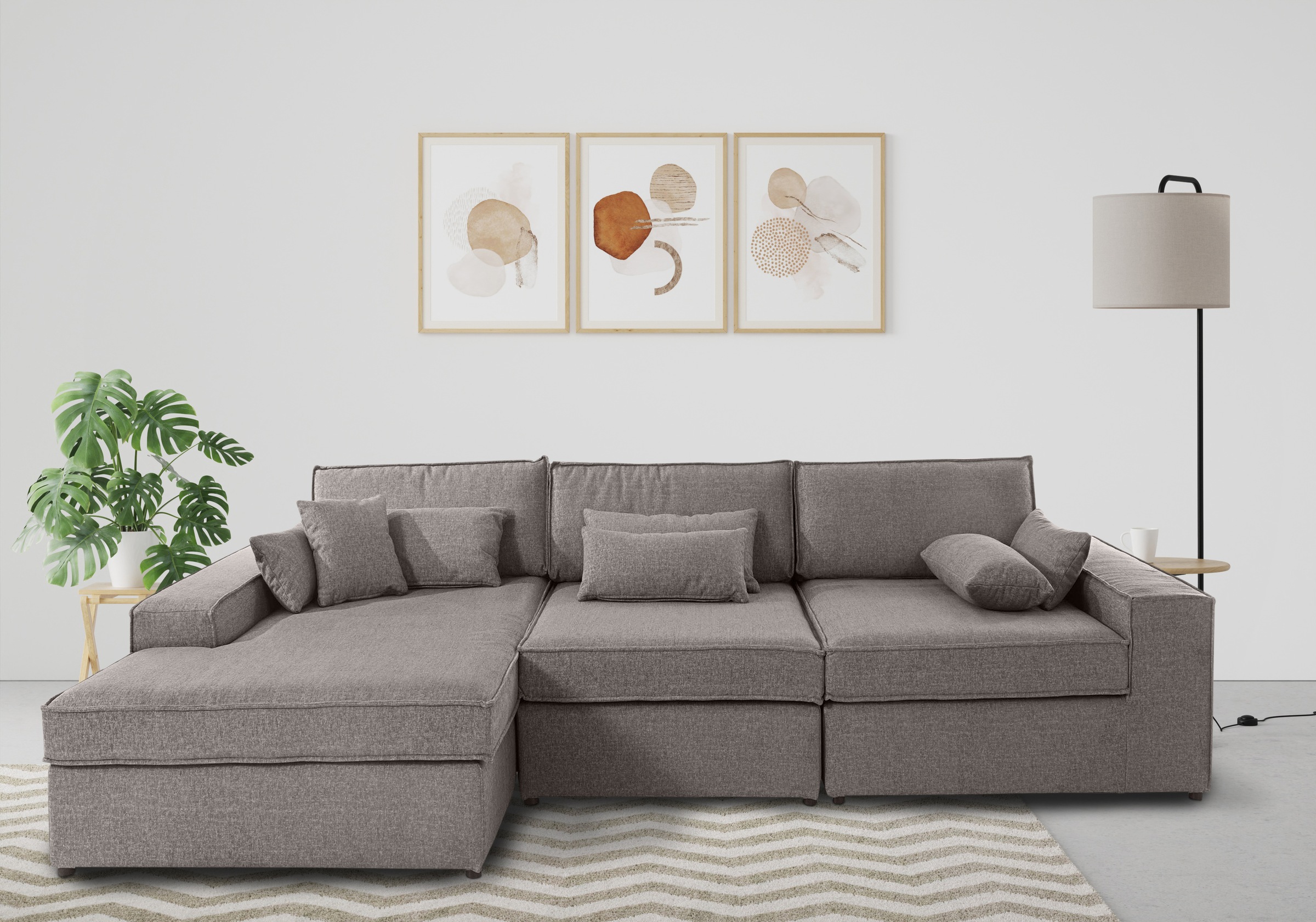 Image of GOODproduct Ecksofa "Enid L-Form" 3 Teile, bestehend aus Modulen, in vielen Bezügen, auch in Breitcord