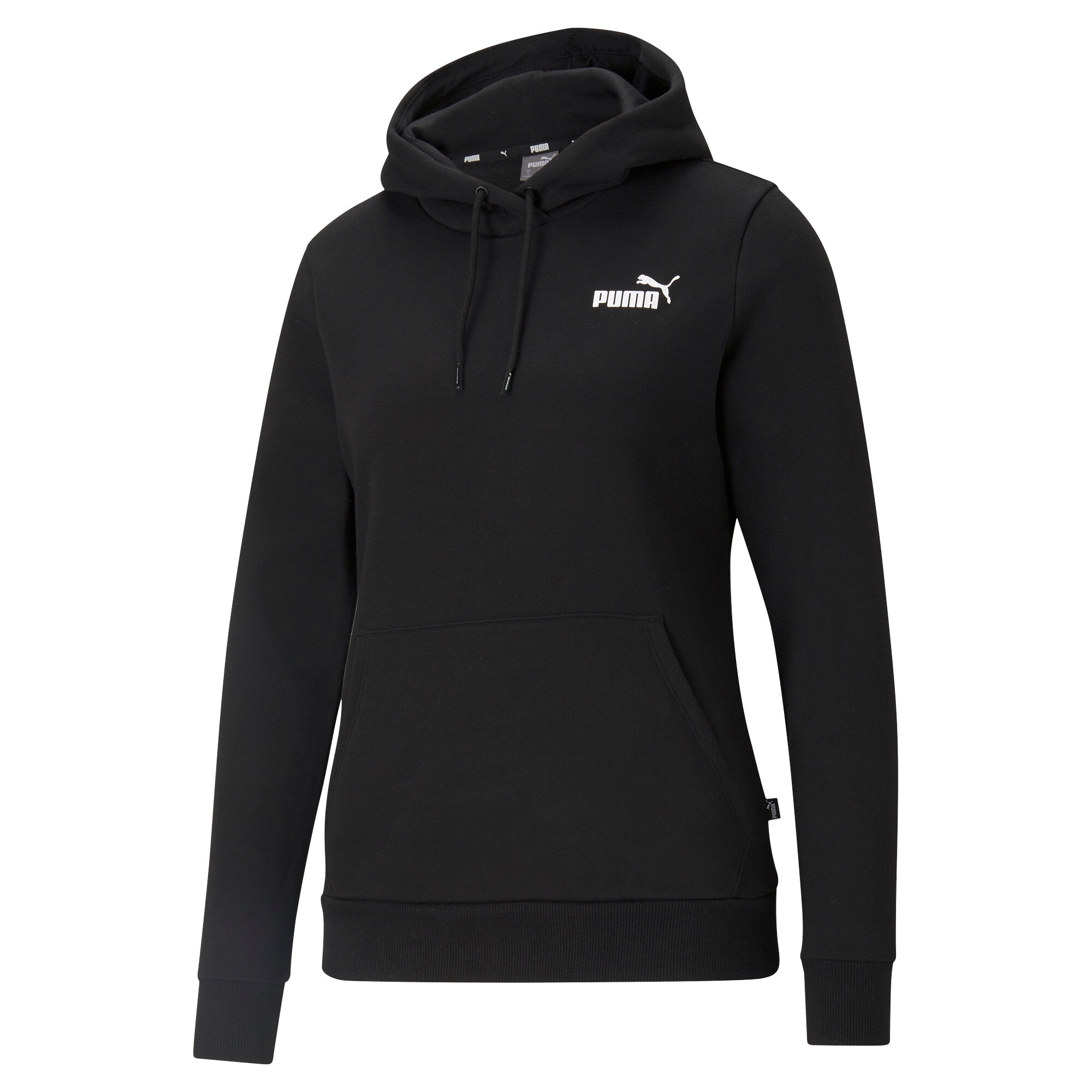 Image of PUMA Kapuzensweatshirt "ESS SMALL LOGO HOODIE FL", mit Kängurutasche, sportlicher Stil, reguläre Passform
