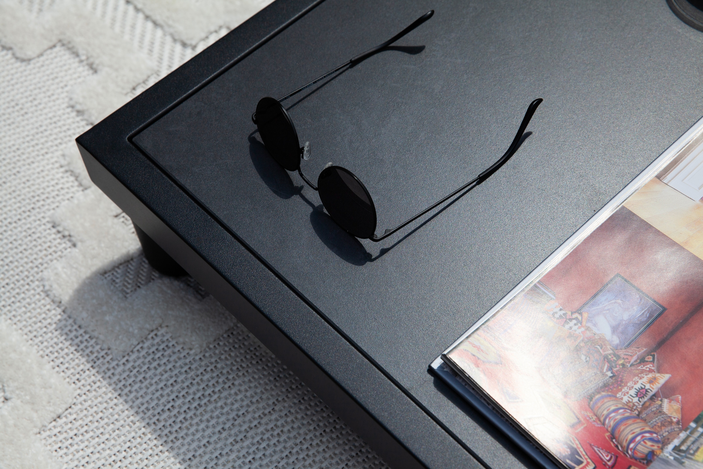 SCHÖNER WOHNEN-Kollektion Tapis »Summer 6352« Rectangulaire 6 mm Höhe In- und Outdoor geeignet, Hoch Tief Struktur, Robuster Teppich