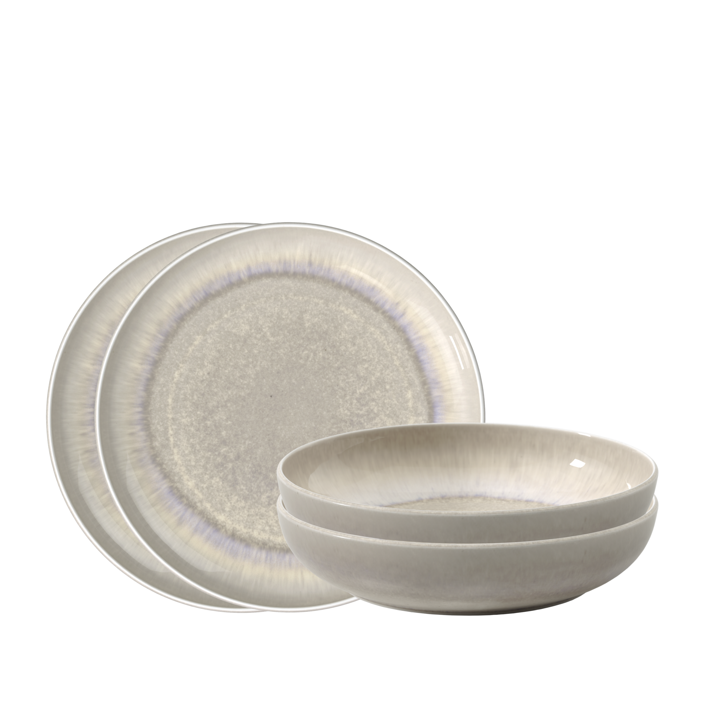 Image of like. by Villeroy & Boch Geschirr-Set "Perlemor Tafelset" Effektglasur im handmade Pottery Look