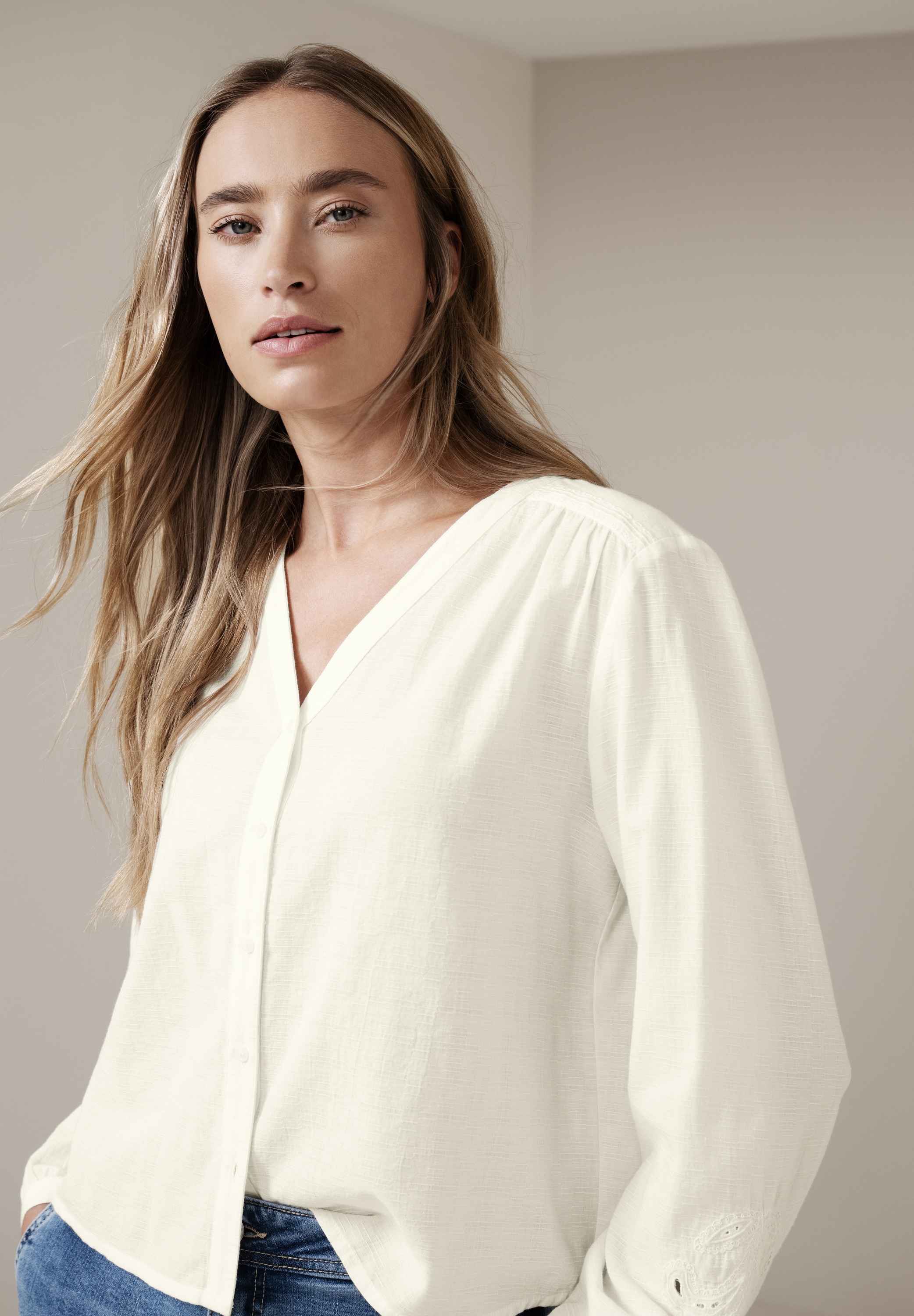 STREET ONE Blouse à manches longues avec poignets