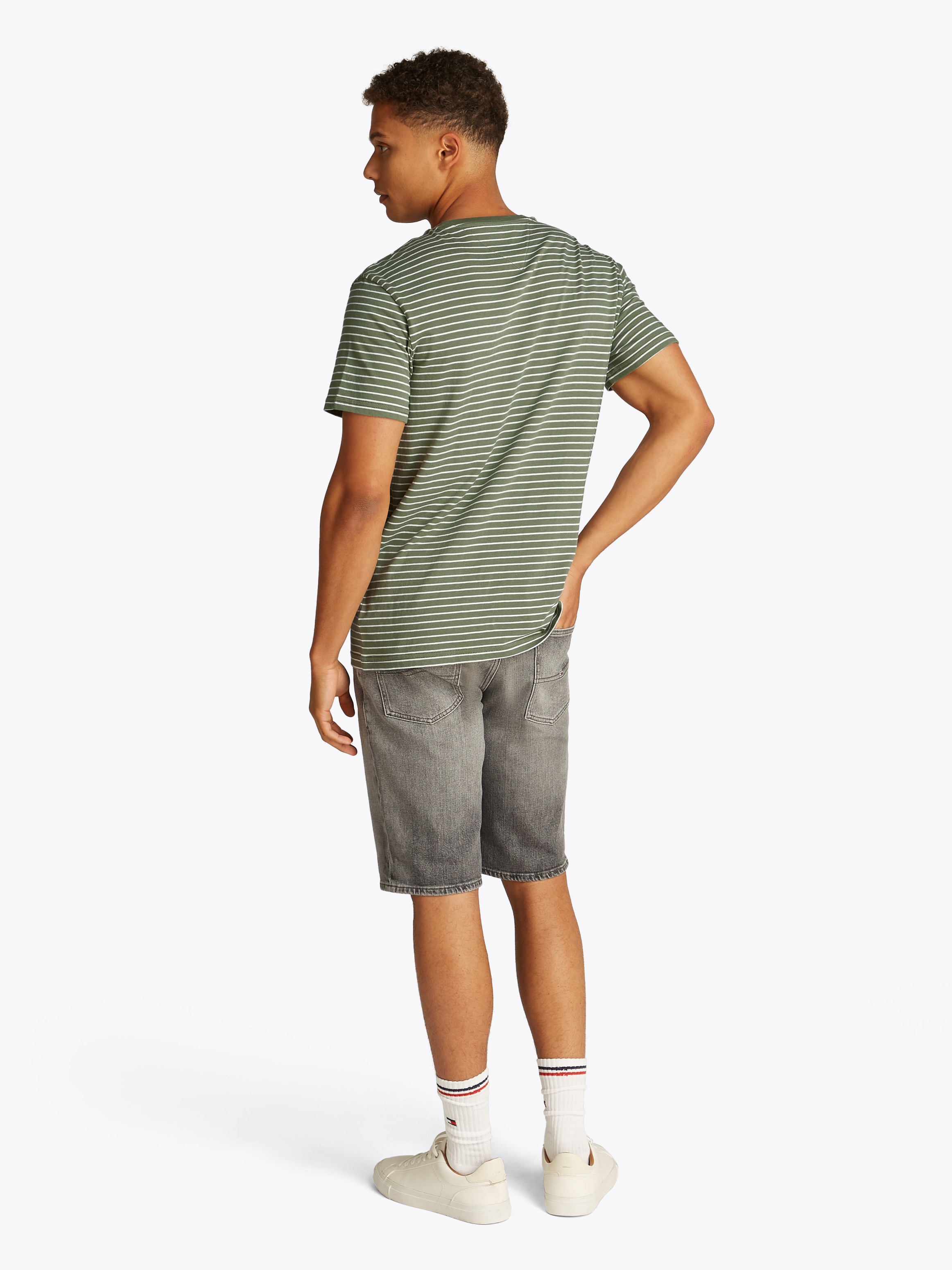 Tommy Jeans Rundhalsshirt »TJM SLIM STRIPE TEE«