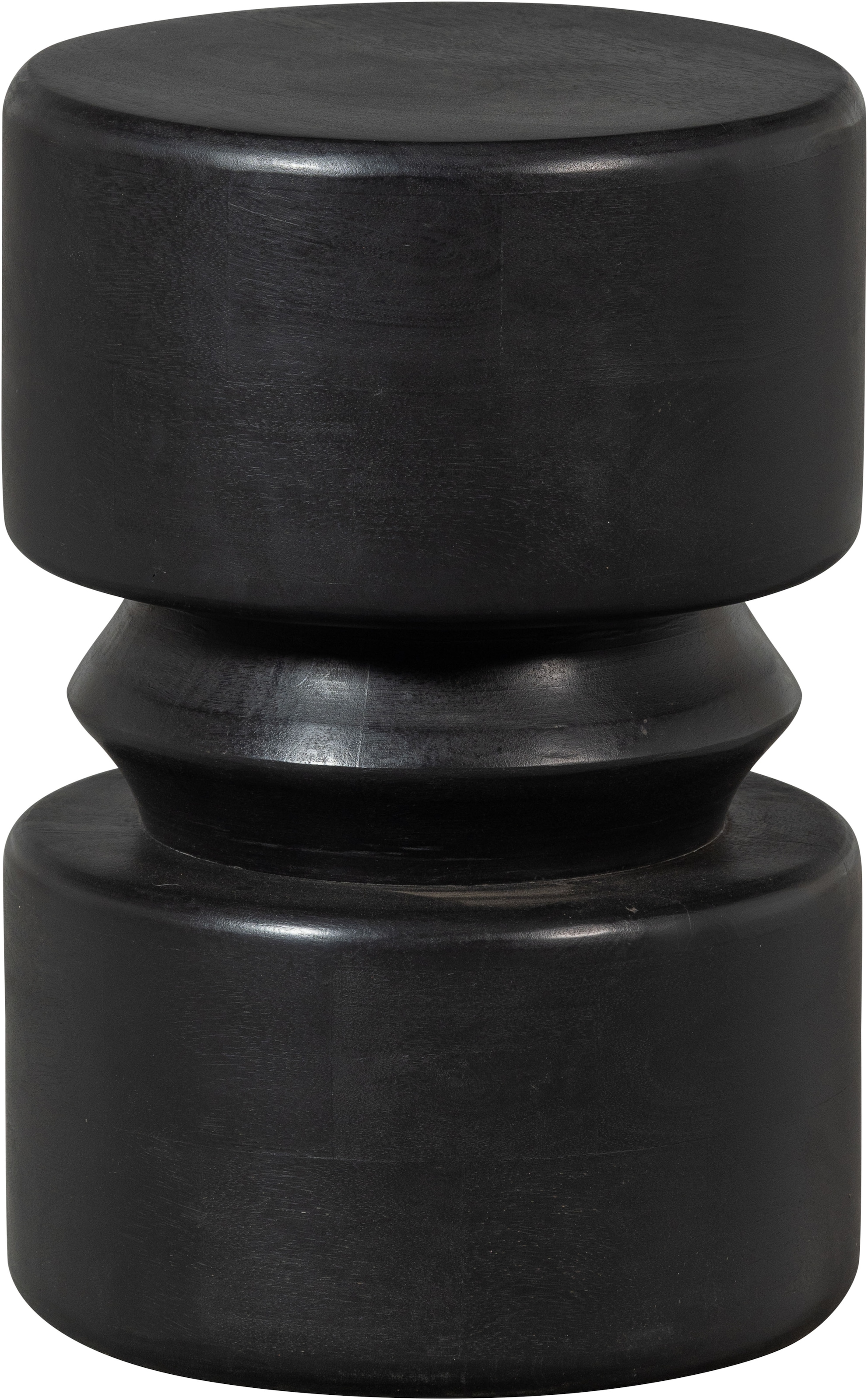 Image of WOOOD Beistelltisch "Tuve aus lackiertem MDF, zylindrische Form Ø30x45 cm" Pressholzfaserplatte schutzlackiert, glatte gleichmässige Oberfläche