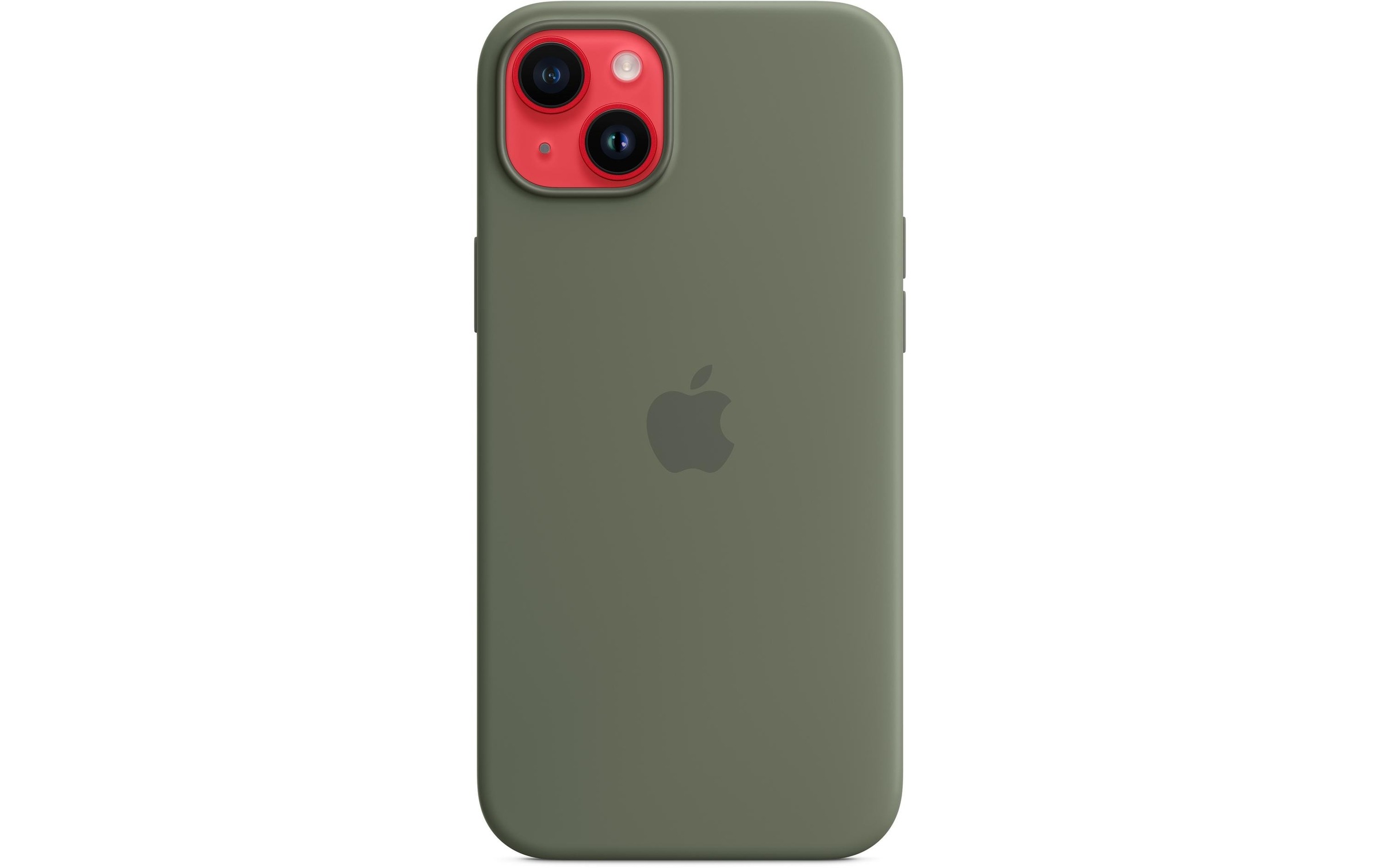 Apple Smartphone Silikon Case mit MagSafe, iPhone 14 Plus, Olive