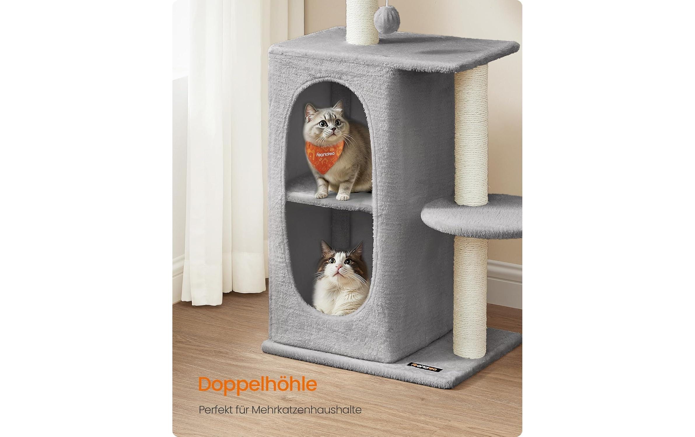 FEANDREA Kratzbaum »mit 2 Höhlen« 101 cm hoch