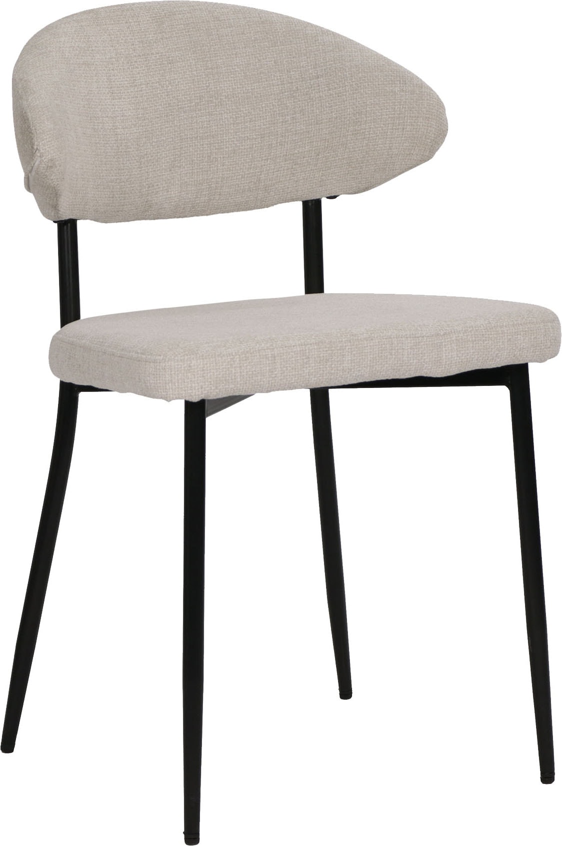 SIT 4-Fussstuhl »Odessa 2er-Set Polsterstühle mit Strukturstoff & Metallgestell« (Set) 2 Stk.Öko-Tex Strukturstoff & ergonomisch gerundete Rückenlehne