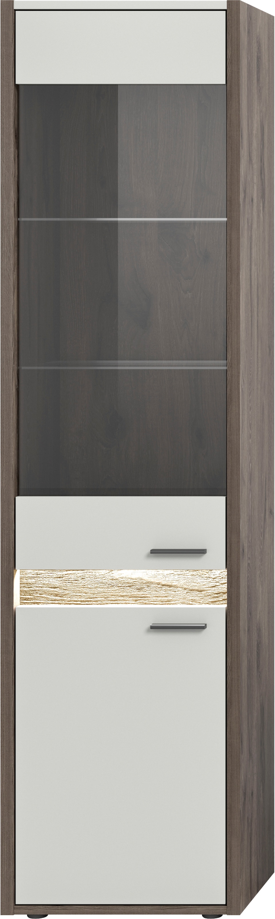 INOSIGN Vitrine »Treviso, Höhe 198 cm, inkl. Frontbeleuchtung, 2 Türen, 2 Glasböden« 1 Einlegeboden, Standvitrine, Glasvitrine, Vitrinenschränke