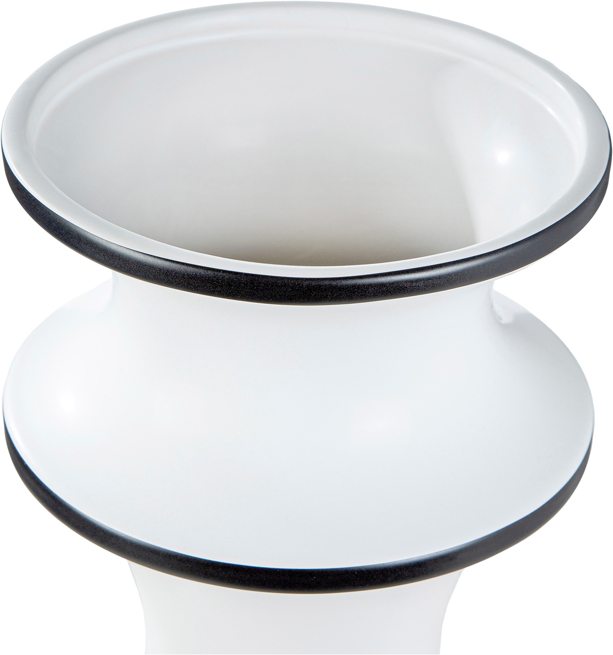 GILDE Tischvase »Vase Lujo schwarz; weiss H. 41 cm« Vase, Lujo, minimalistisch, elegant, zeitlos, urban, Premium