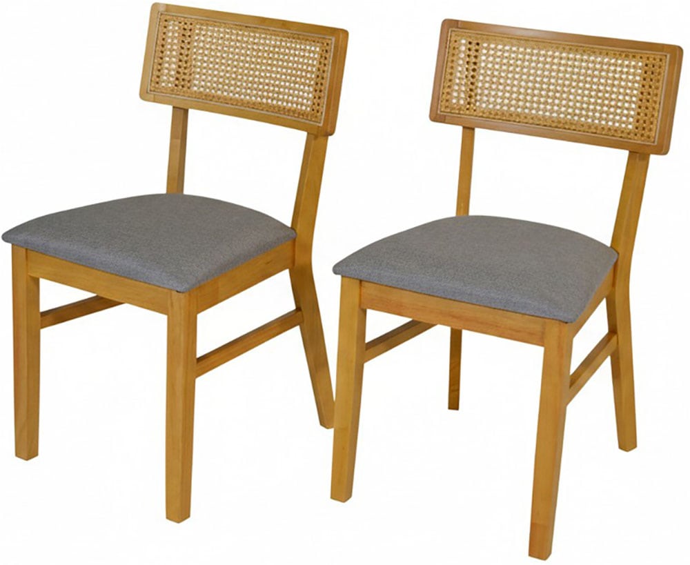 Image of Jahnke Esszimmerstuhl "VIENNA SIT DUO" () Esszimmerstuhl (2er Set), Massivholz, gepolstert, bis 110 kg belastbar