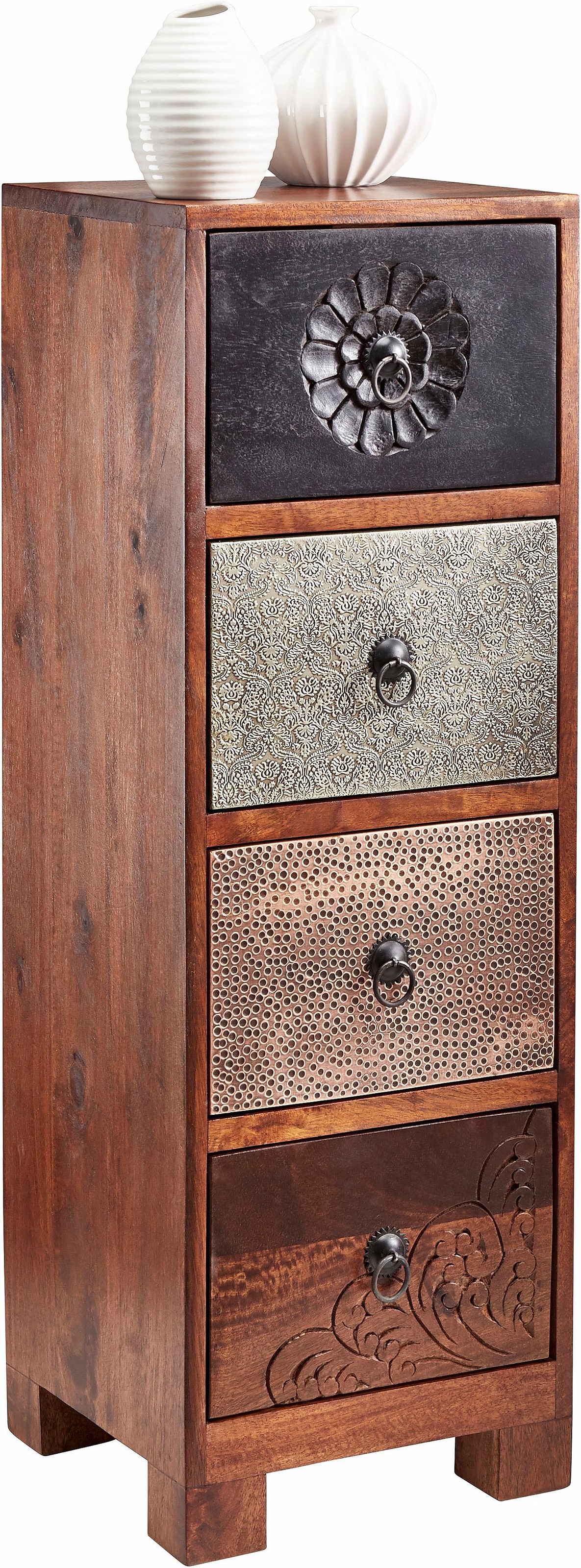 Image of GOODproduct Kommode "Mahar" Breite 30 cm mit Metallfronten