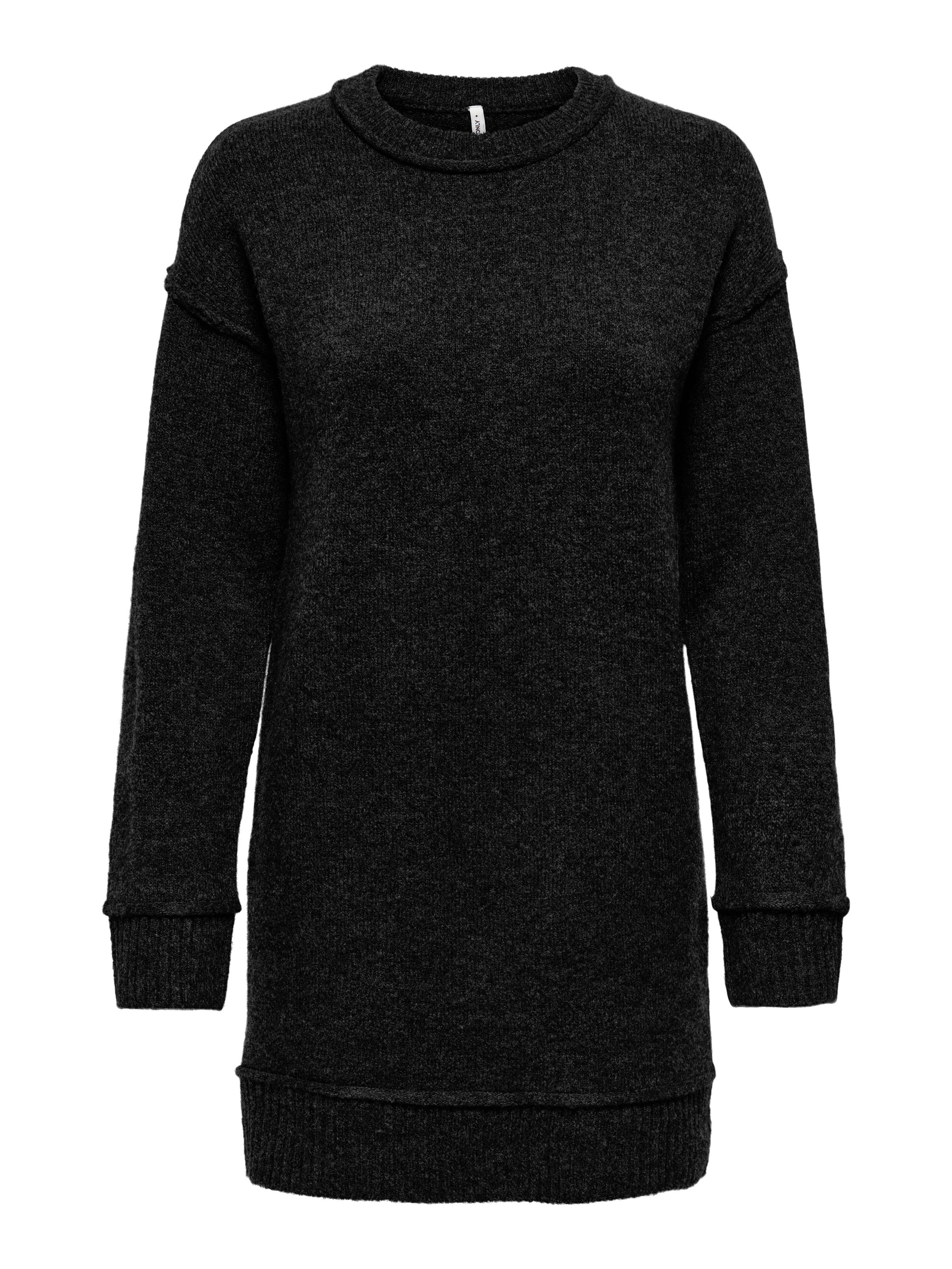 ONLY Robe midi »ONLHAZEL LS O-NECK DRESS BF KNT« Sommerkleid