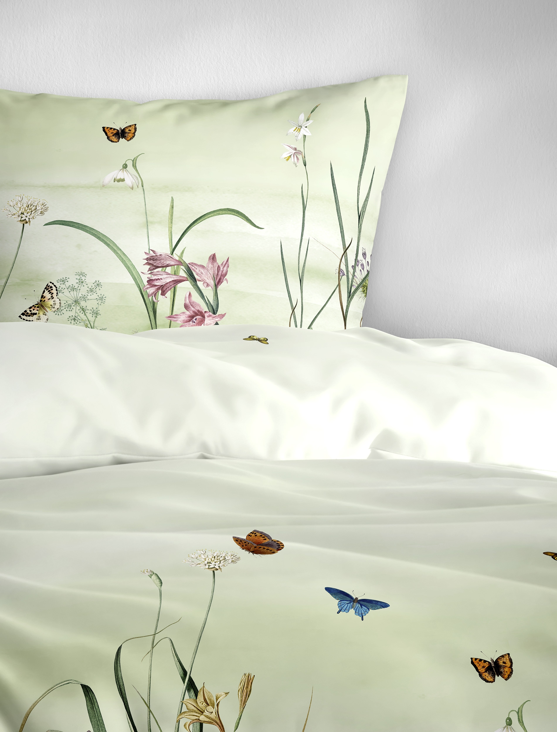 BIERBAUM Linge de lit »Bettwäsche 5326« 2 Mako-Satin, 100  % Baumwolle, pflegeleicht, seidig glänzend