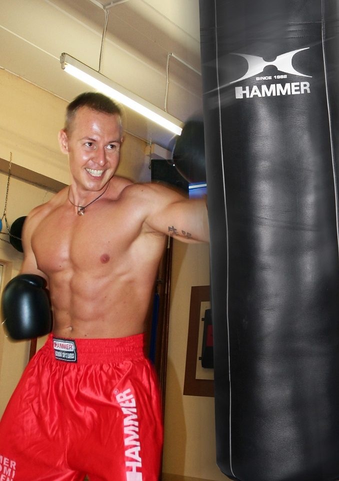 HAMMER BOXING Boxsack Leder Premium 100 cm