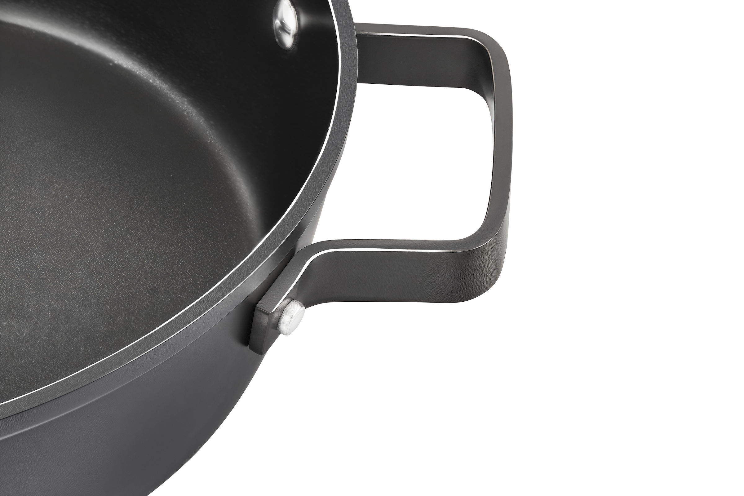 Hanseatic Pfannen-Set »ALU PRO«, Aluminium, (Set, 3 tlg., 1x Pfanne 24 cm, 1x Servierpfanne 28 cm mit Deckel), Profi Pfannen mit Antihaftbeschichtung, für alle Herdarten, Induktion