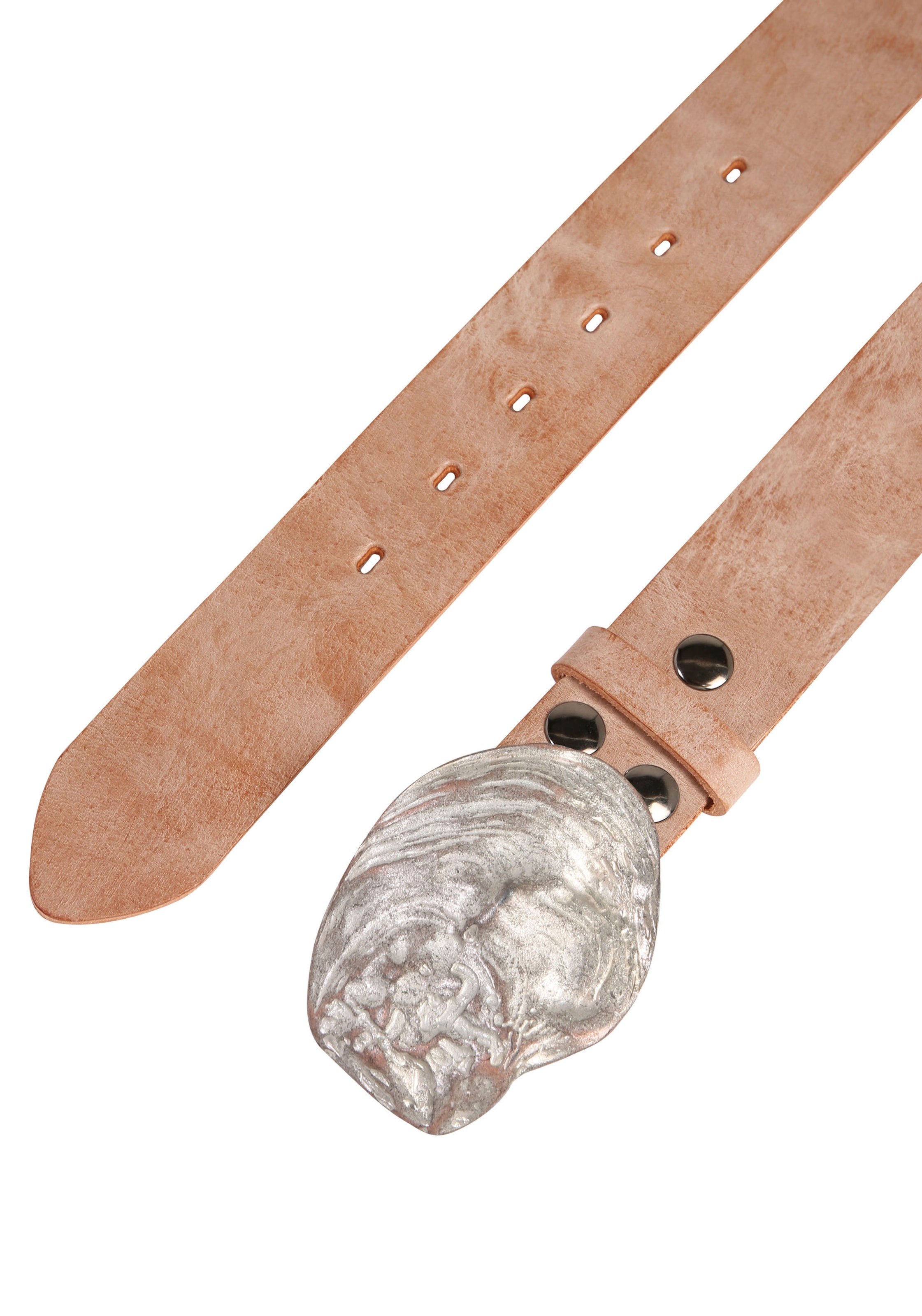 RETTUNGSRING by showroom 019° Ledergürtel, mit austauschbarer Schliesse »Auster Muschel Rosé«
