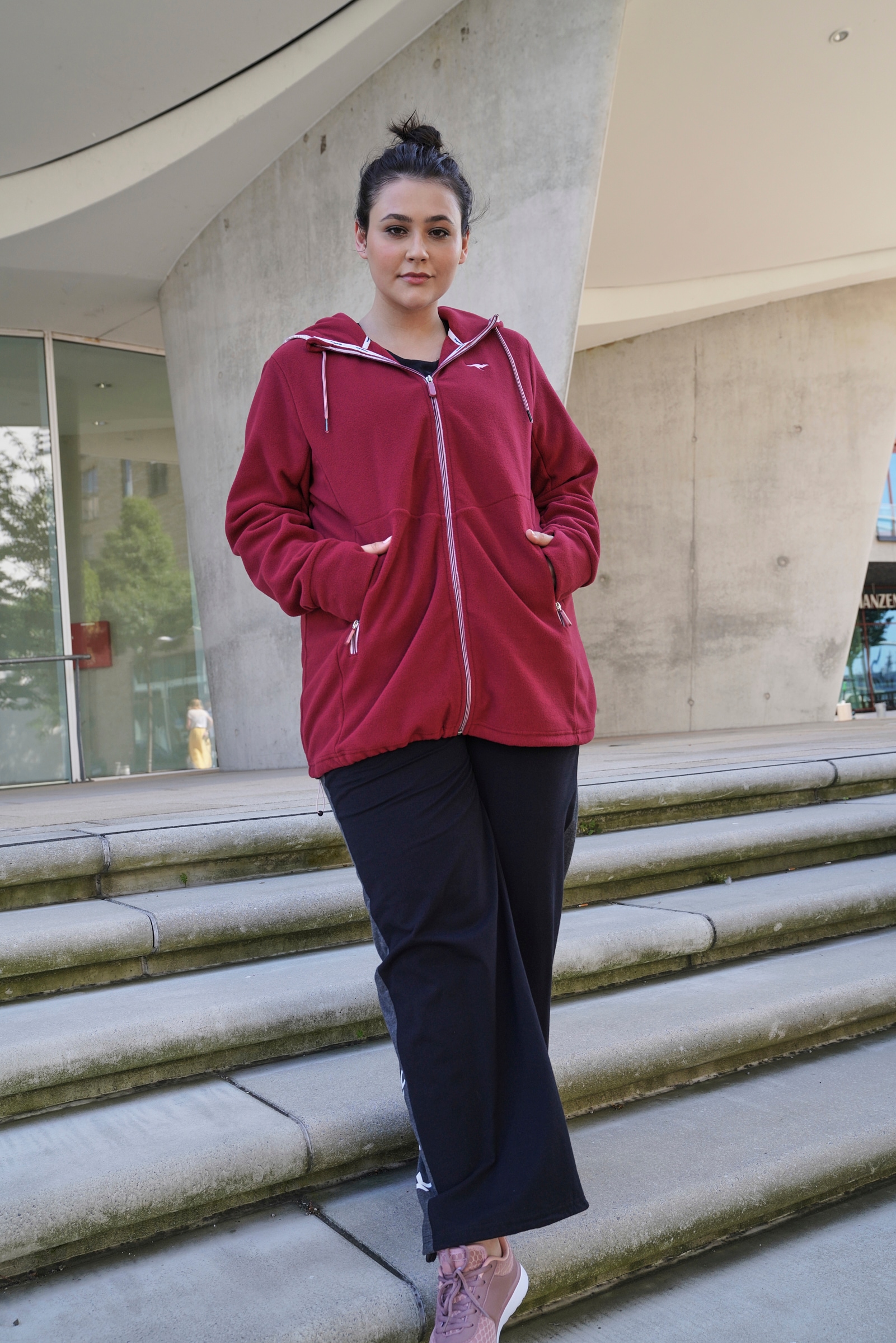 KangaROOS Fleecejacke, mit Kapuze