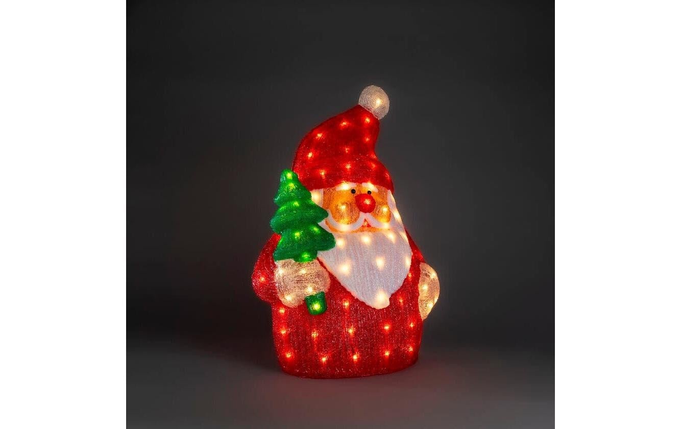 KONSTSMIDE LED Dekolicht »LED Acryl Weihnachtsmann (flach) 58 cm 72 warmweisse Dioden«