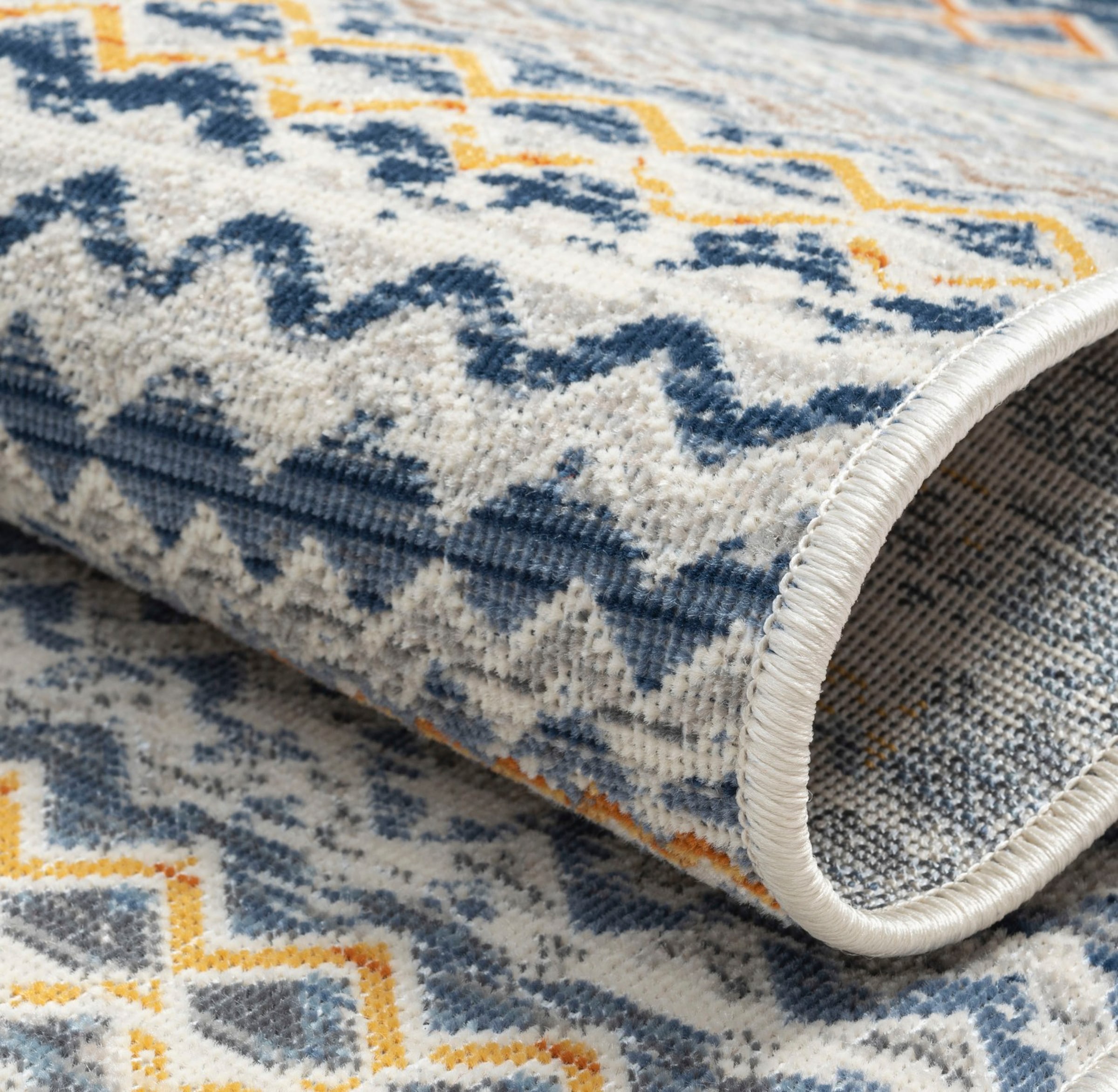 Myflair Möbel & Accessoires Tapis »Aurora 1« Rectangulaire 2 mm Höhe Flachgewebe, im modernem Used Look, superflach, weich durch Microfaser