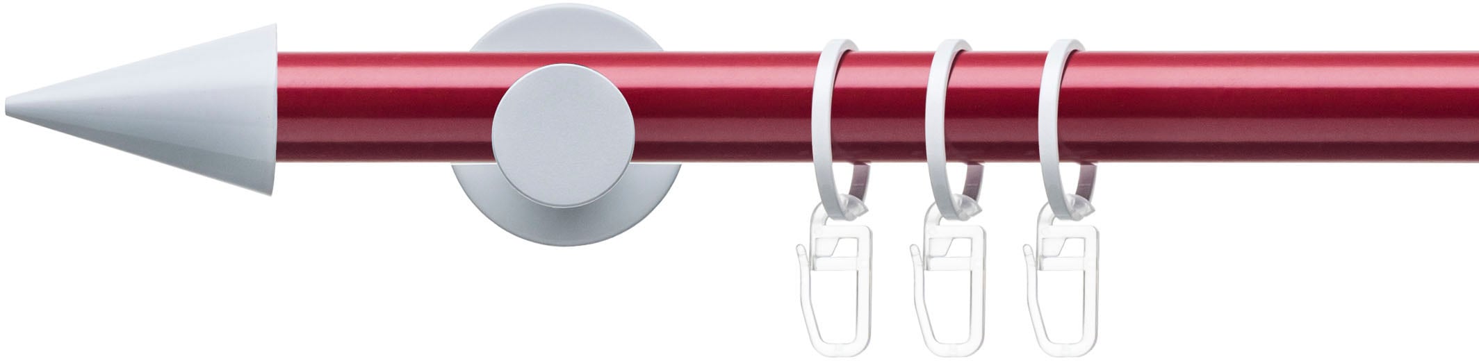 Image of Liedeco Gardinenstange "Fertigstilgarnitur 20 mm Power Celebration Spitze" Ø 20 mm 1 läufig-läufig Fixmass Gardinenstange Komplett, Farbkombination