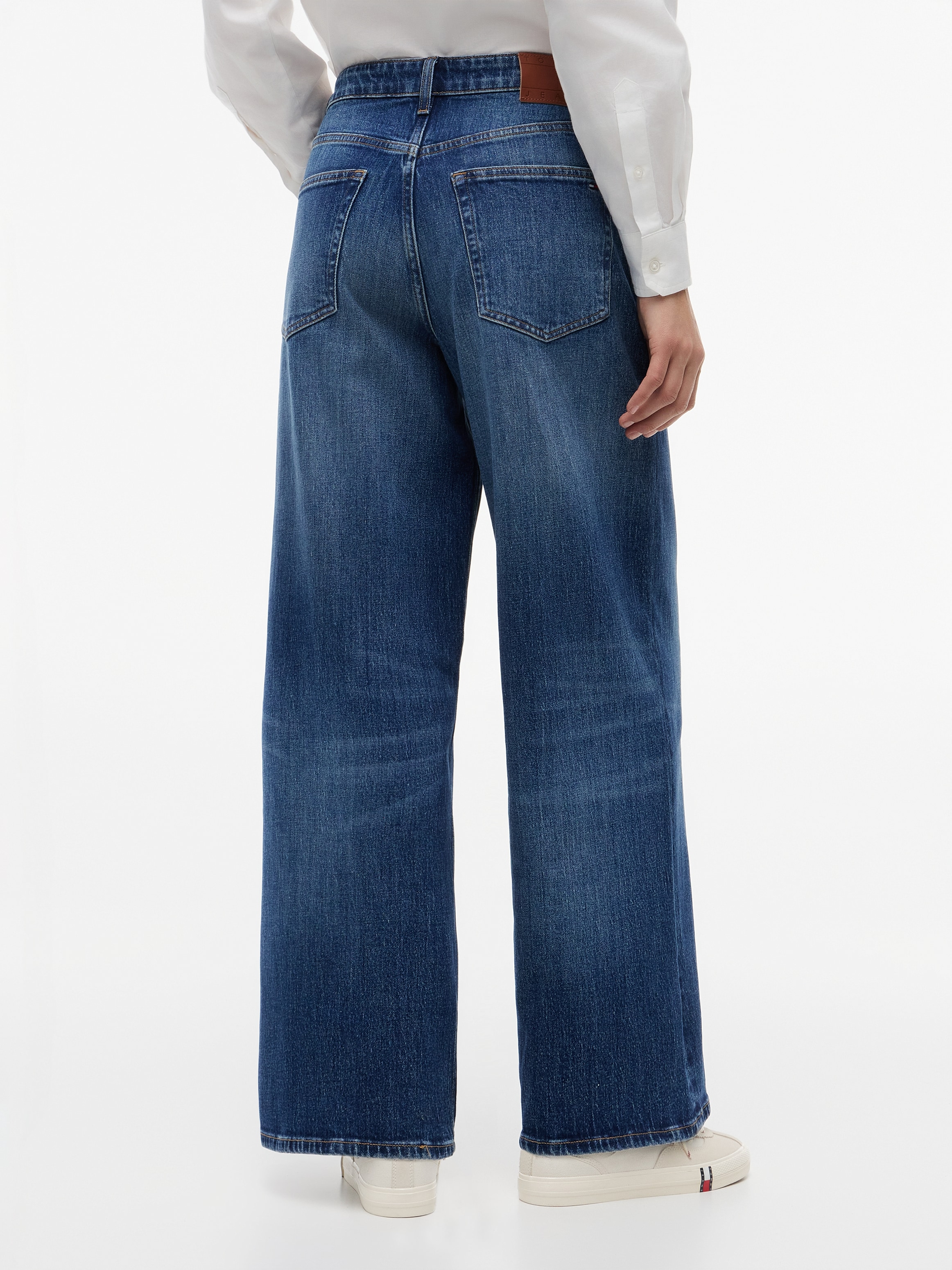 Tommy Jeans Jeans loose fit »CHARLIE MR LOOSE W« Denim mit Leinen, loose fit, teil-elastisches Bündchen